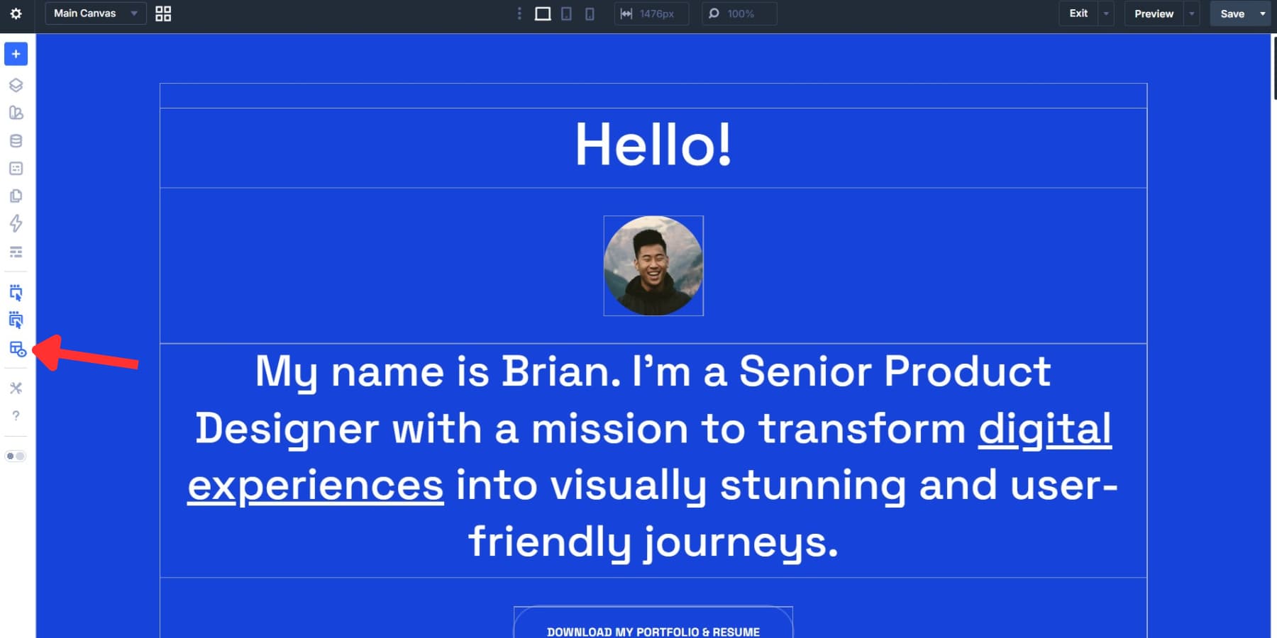 A screenshot of the X-Ray panel in Divi 5