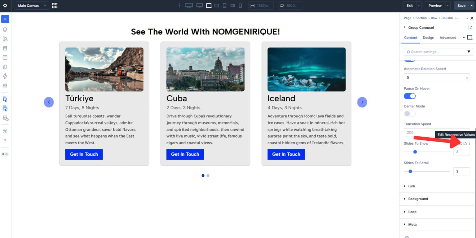 How To Create A Card Carousel In Divi 5