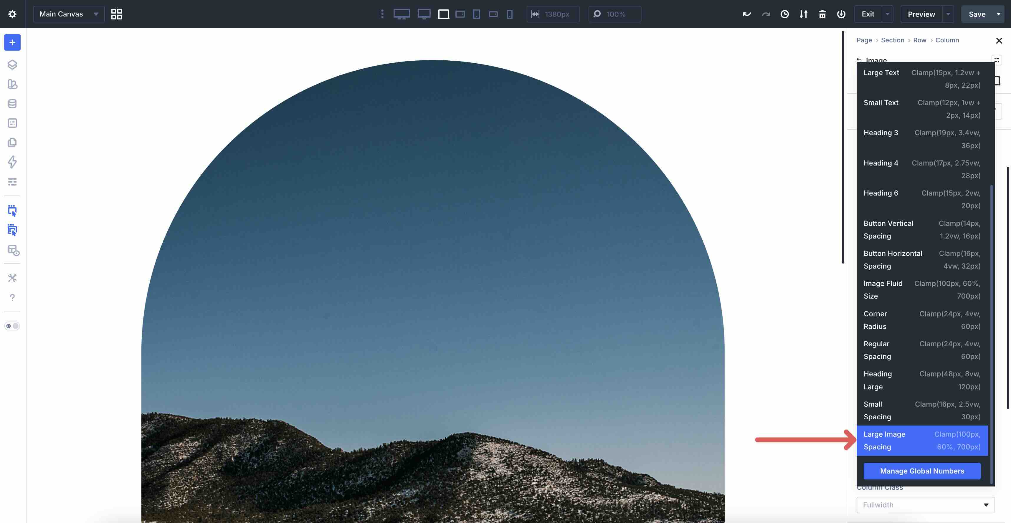 applying design variables in Divi 5
