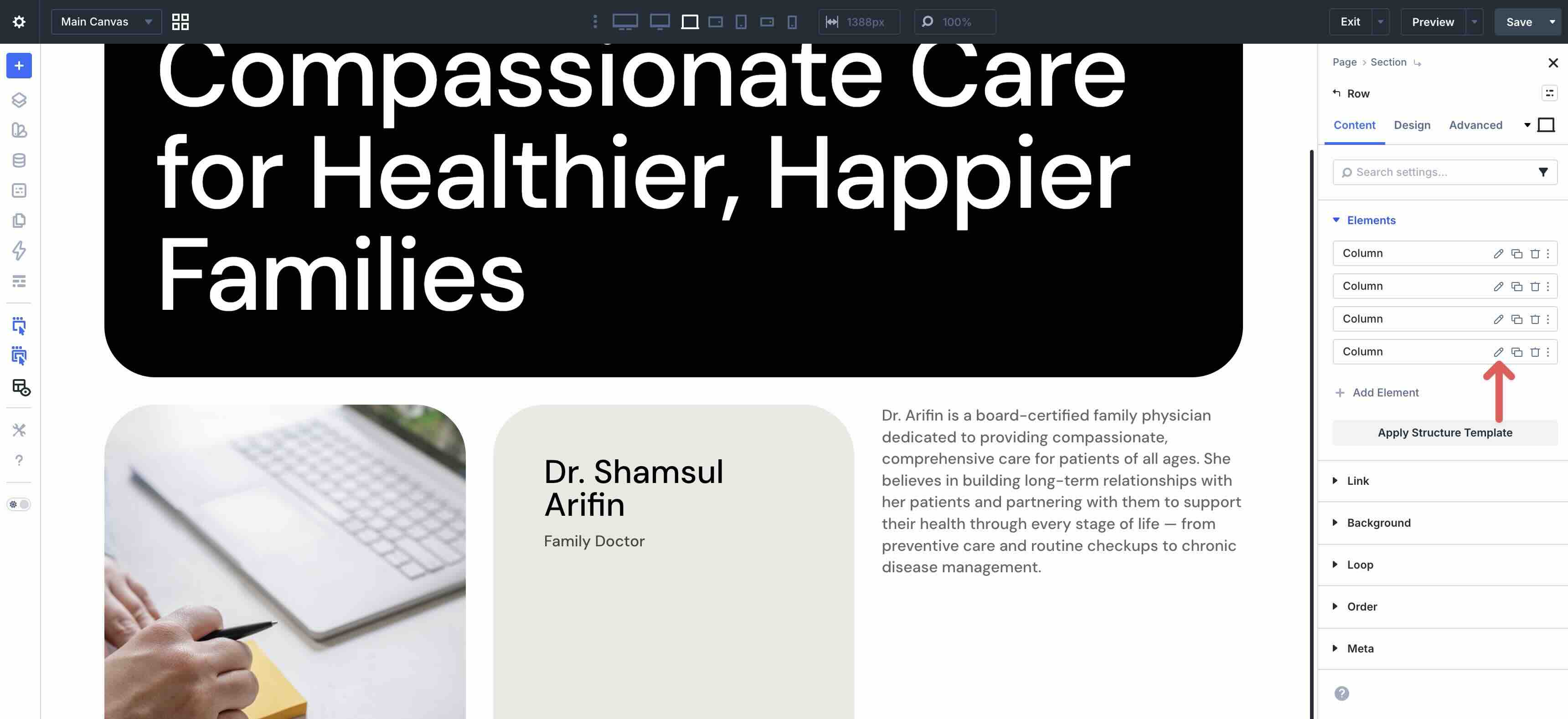 edit columns in Divi 5