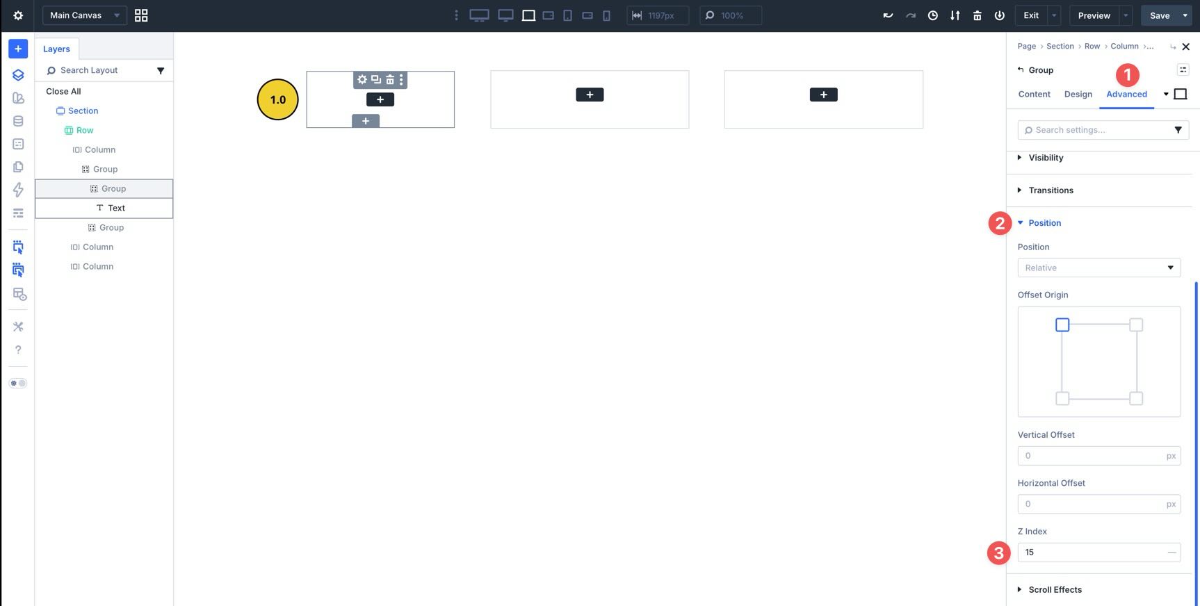 Setting z-index in Divi 5