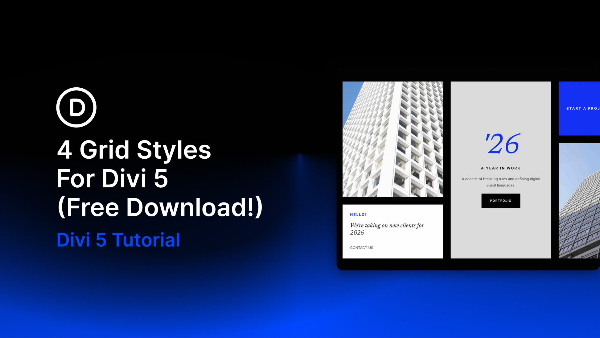 4 Grid Styles For Divi 5 (Free Download!)