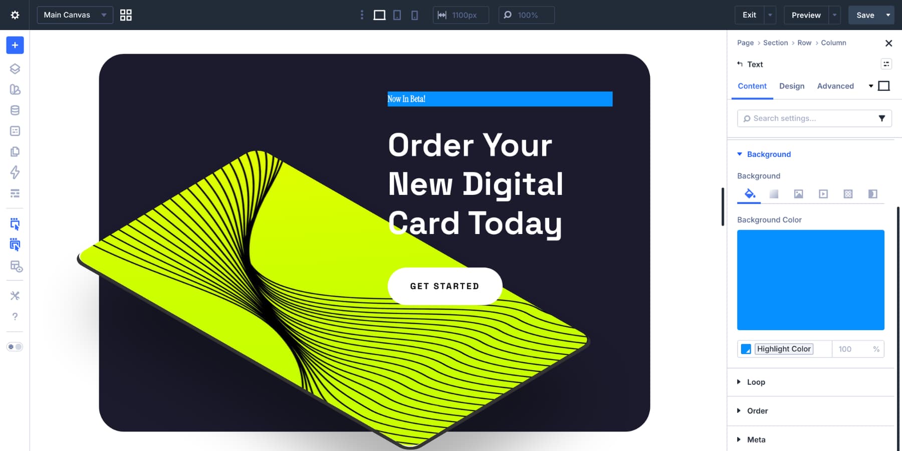 Applying a background color to a text badge in Divi 5