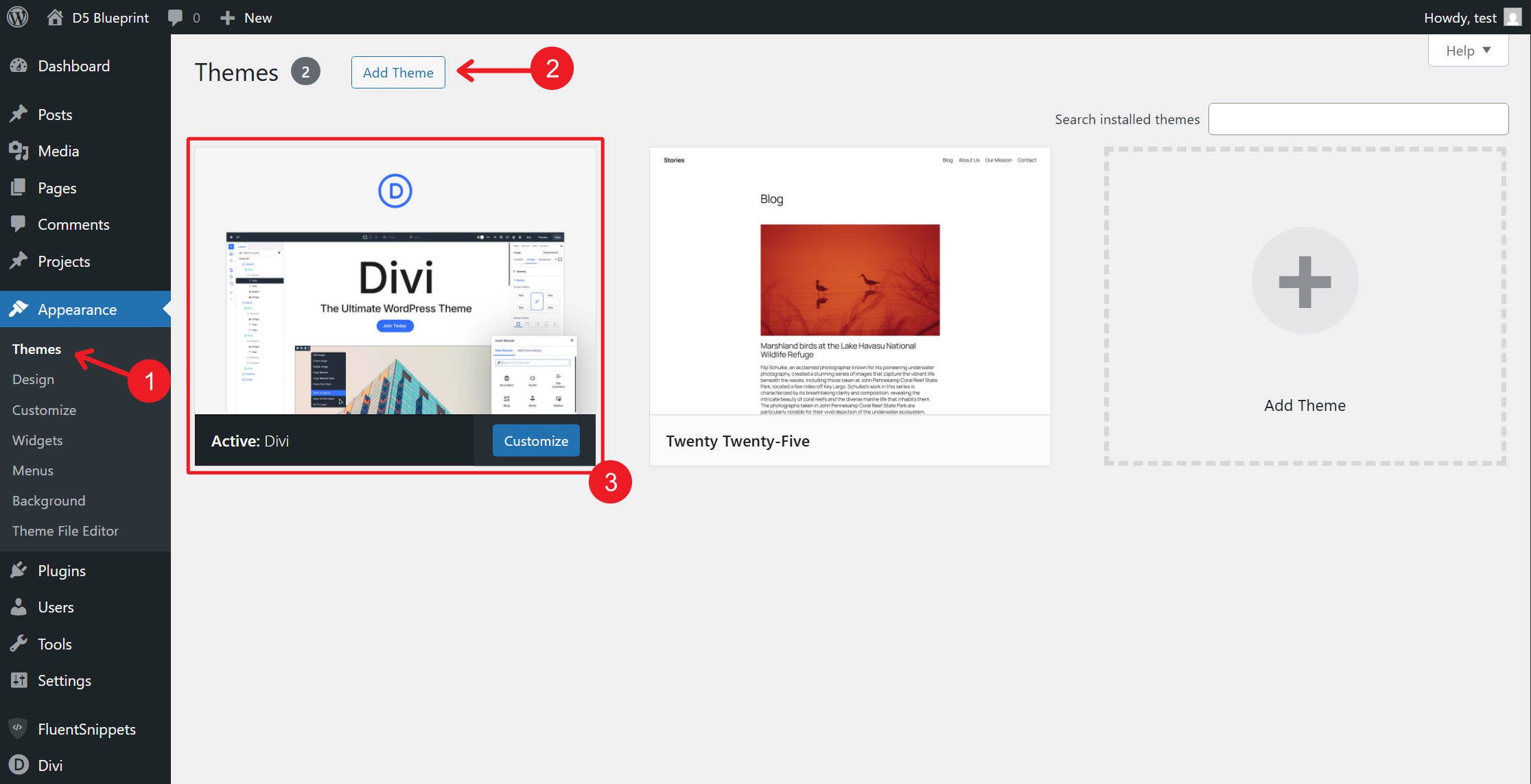 Adding Divi 5 Theme to WordPress