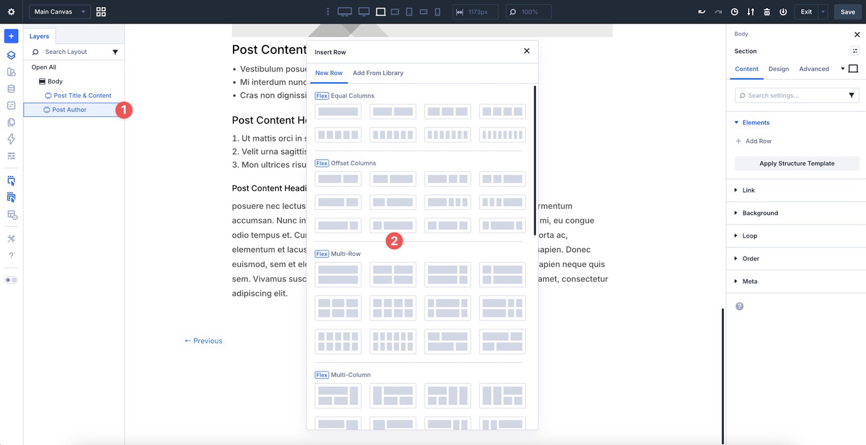 Create a Post Author section in Divi 5