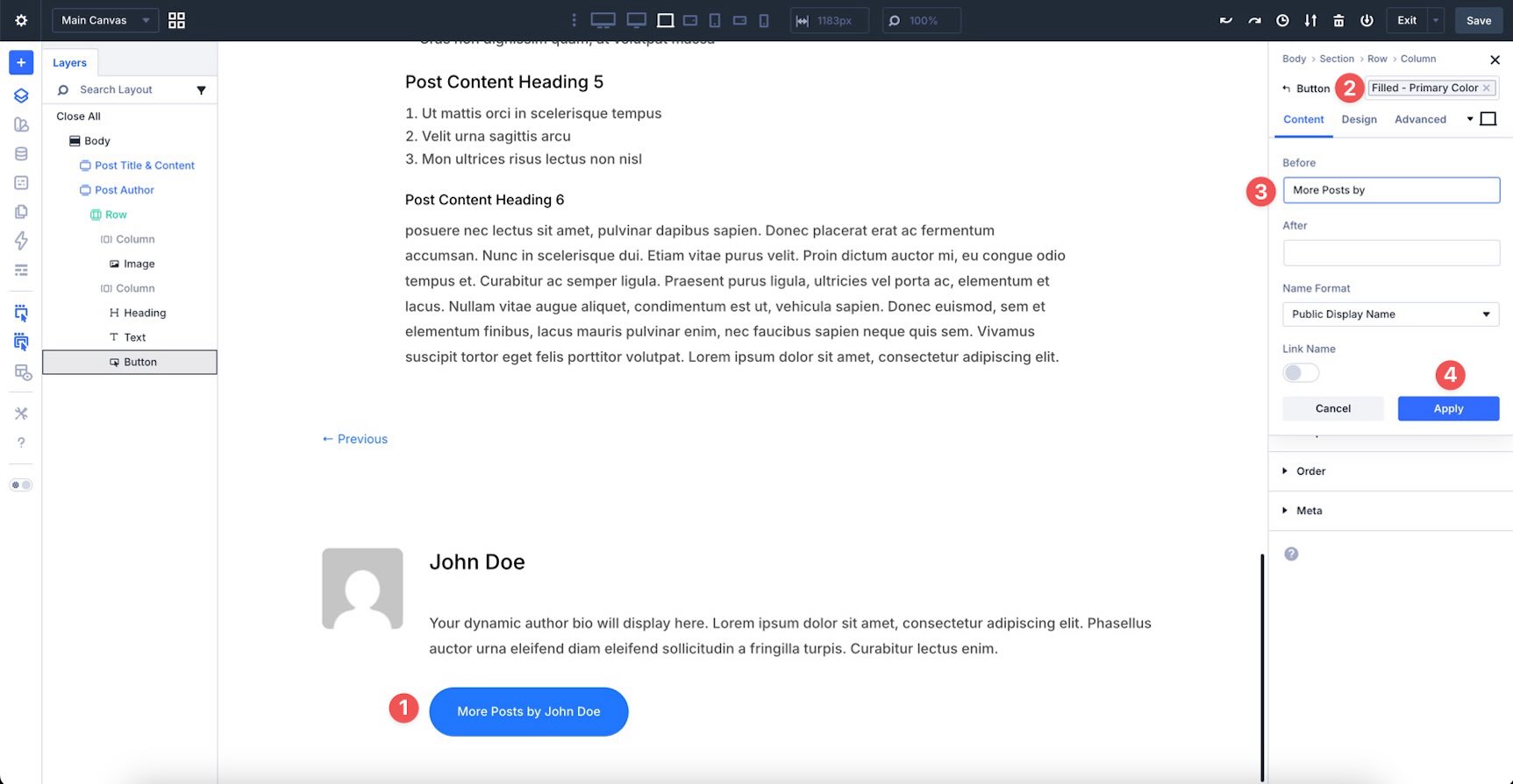 Use Dynamic Content in a Divi 5 Button module
