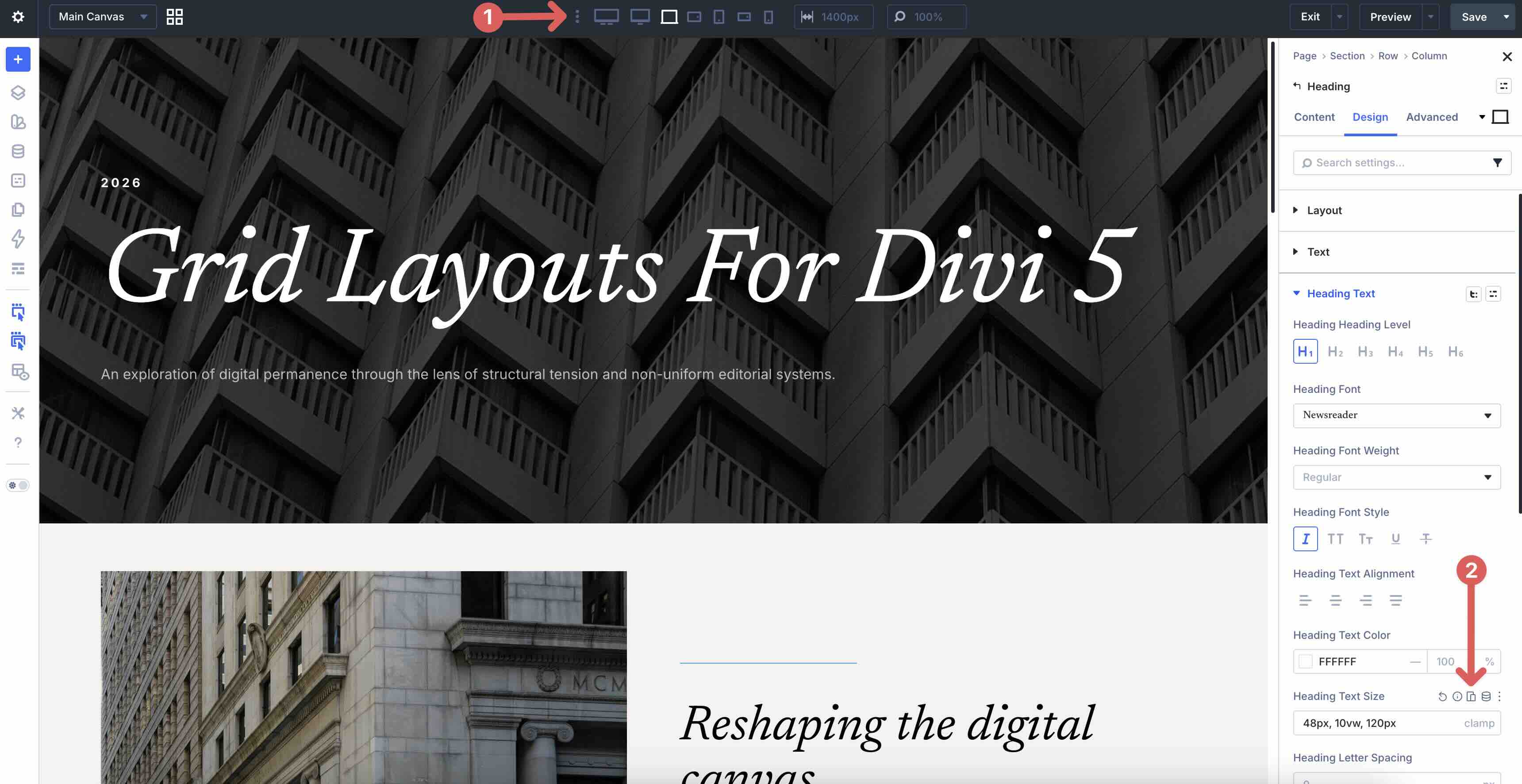 Responsive Editor in Divi 5