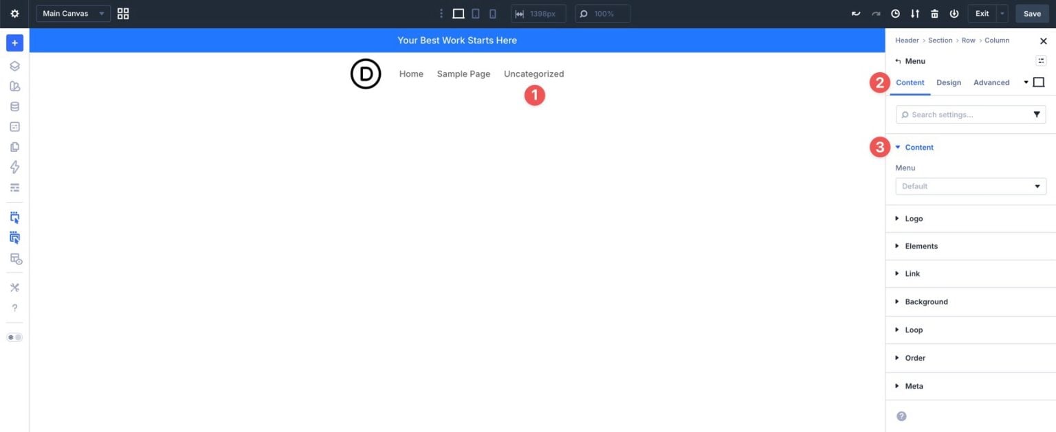 Nav Header Section Part 6: Building A Custom Header And Navigation In Divi 5