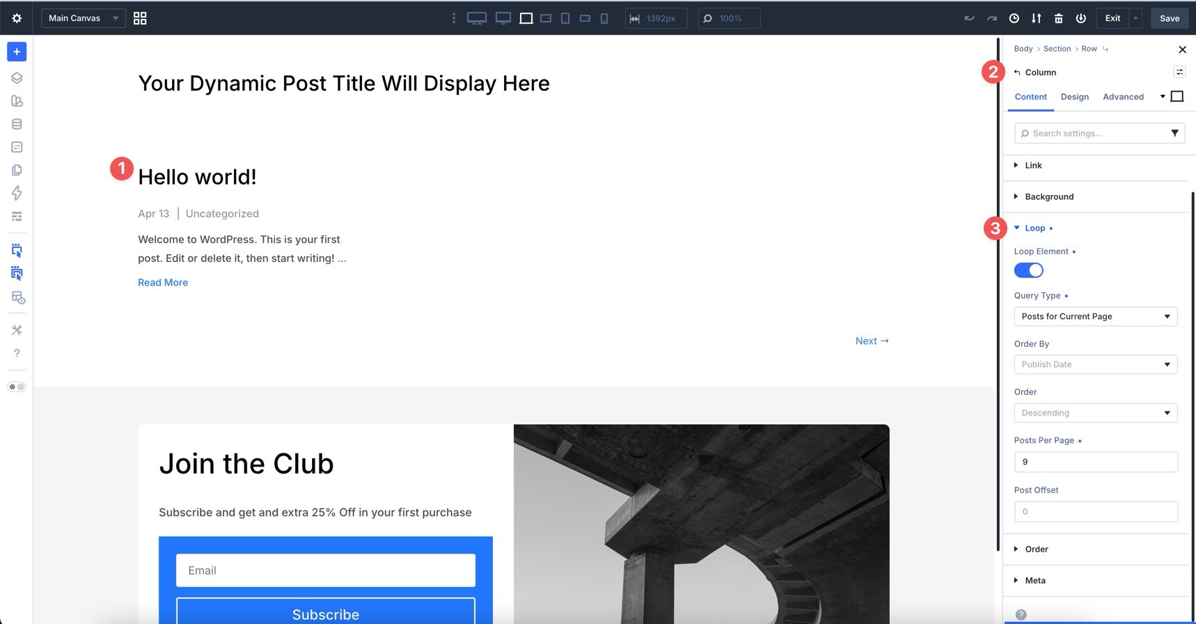 Loop Builder in Divi 5