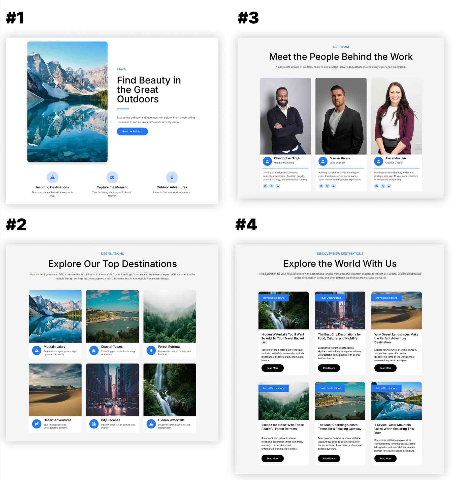 Aspect Ratio and Image Framing example sections for Divi 5