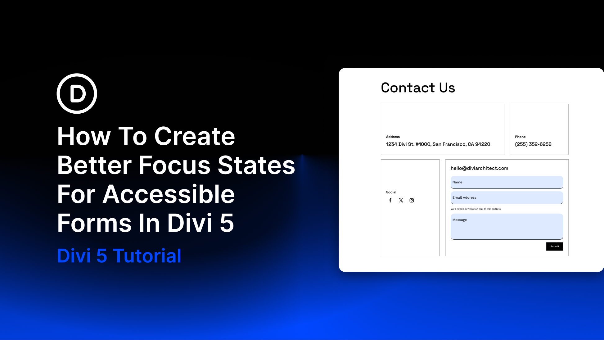 How To Create Better Focus States For Accessible Forms In Divi 5