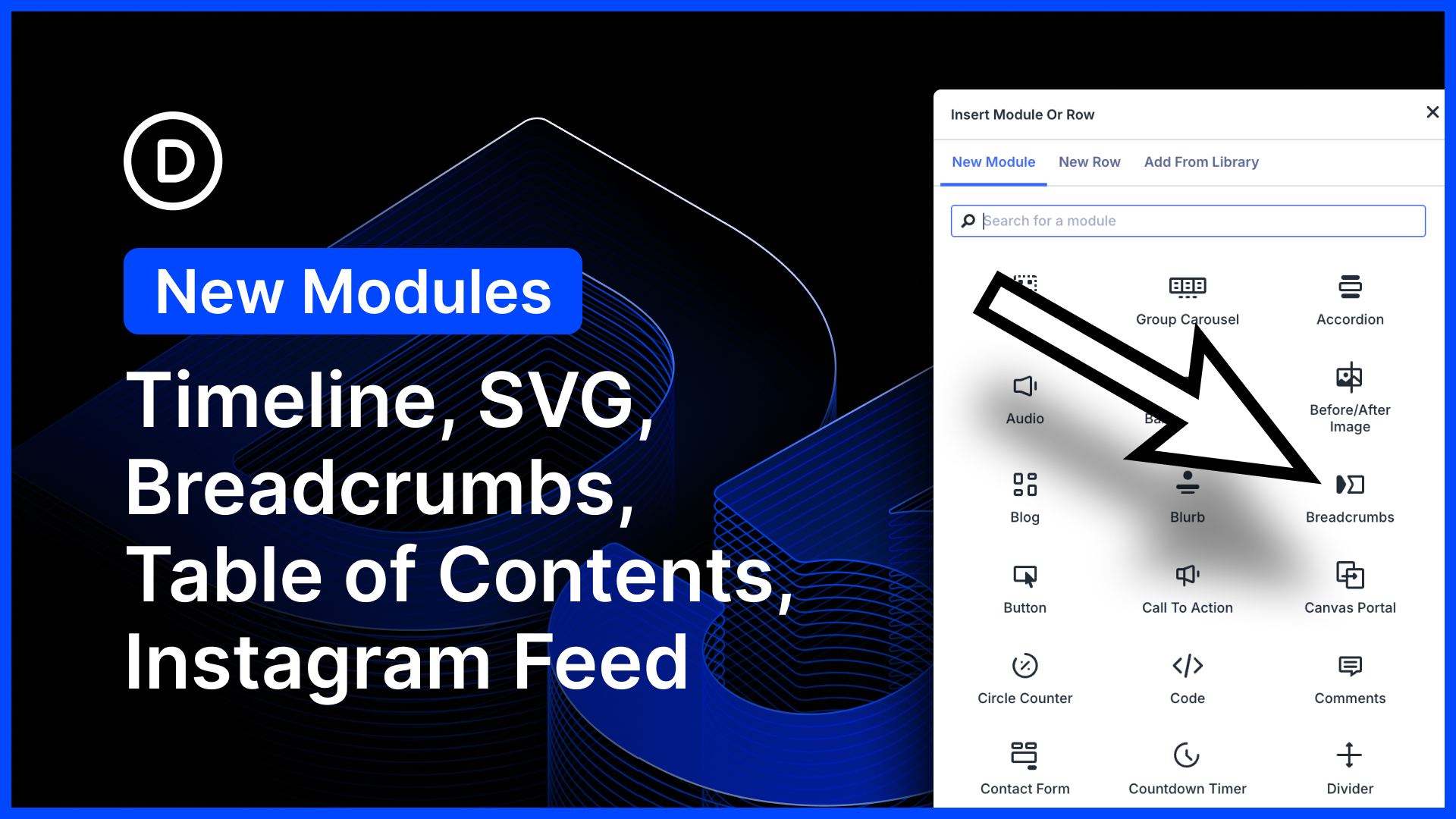 Five New Modules for Divi 5 (Timeline, Breadcrumbs, Table of Contents, SVG, Instagram Feed)