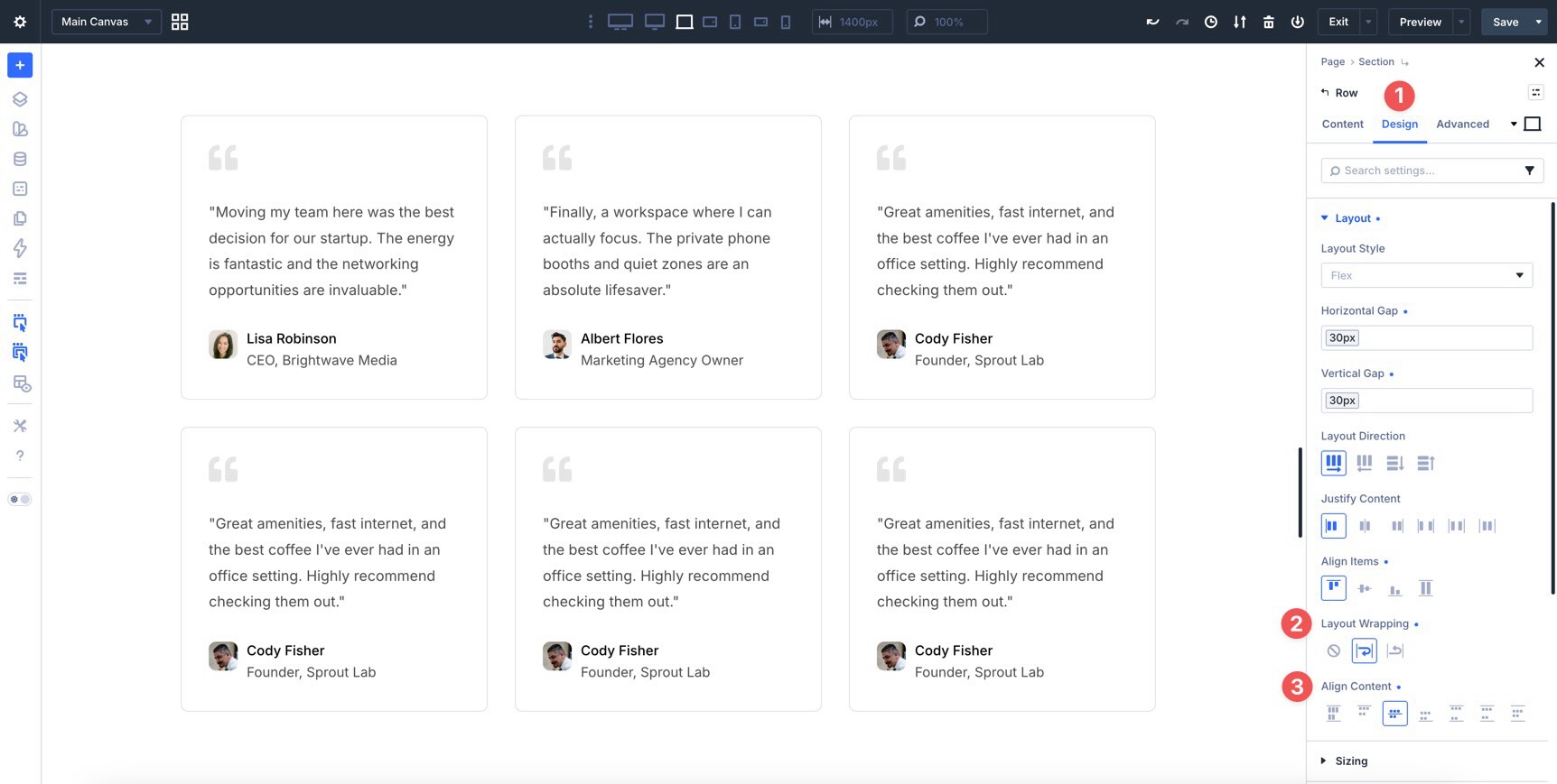 Align Content setting in Divi 5
