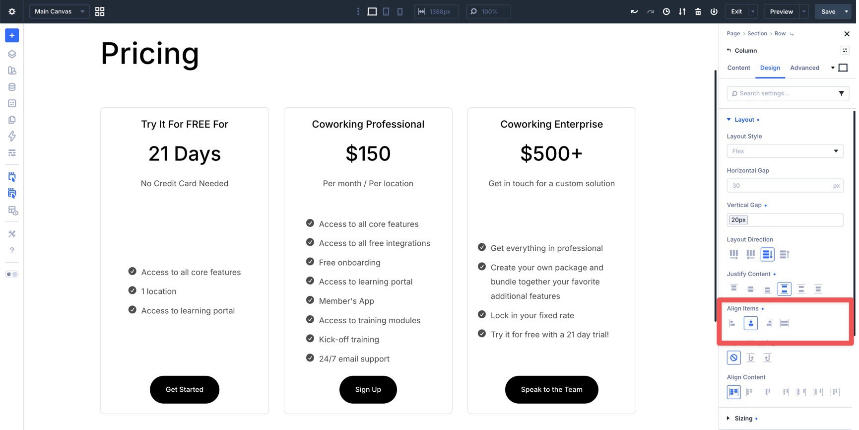 Use Align Items Stretch in Divi 5