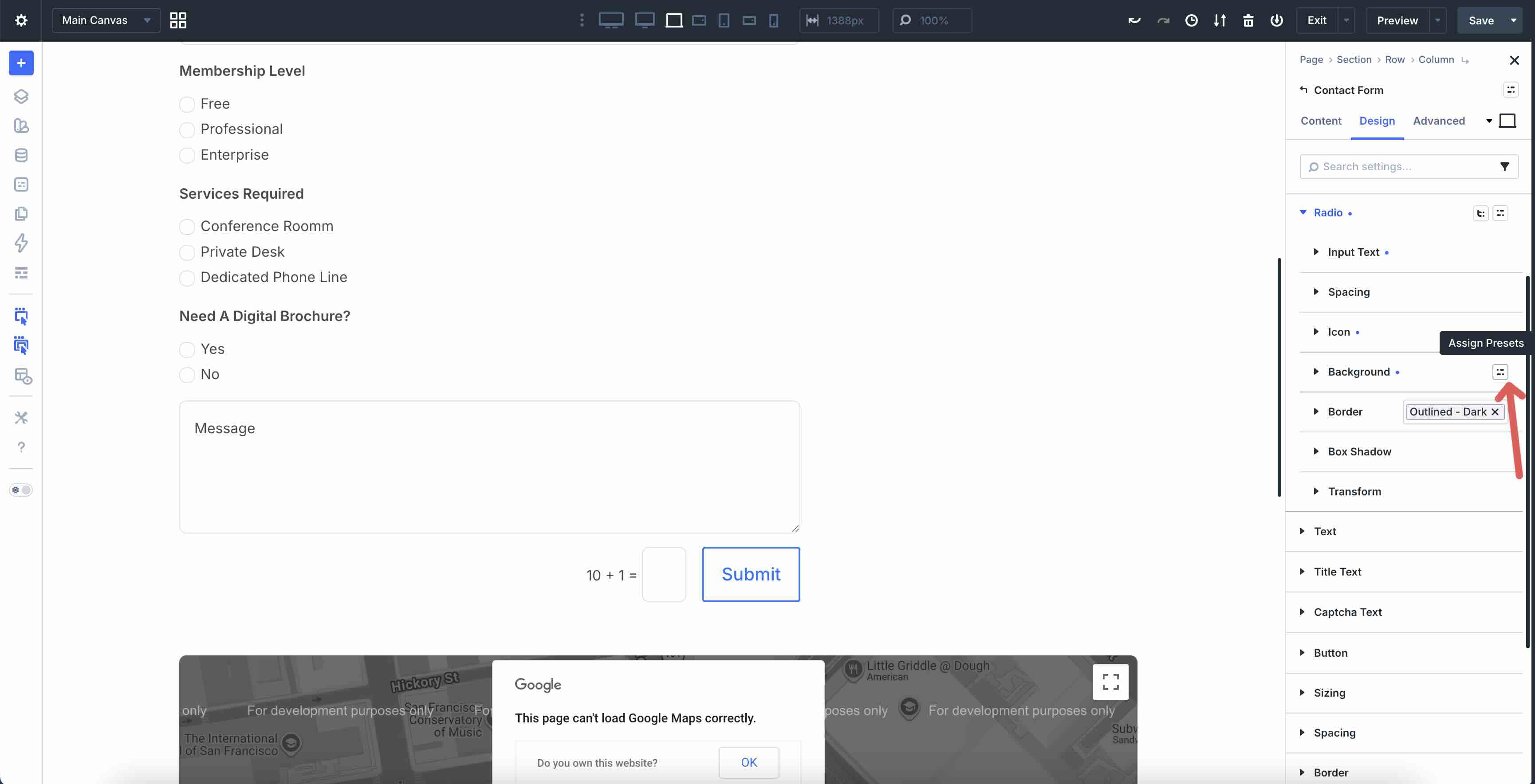 Assign presets in Divi 5