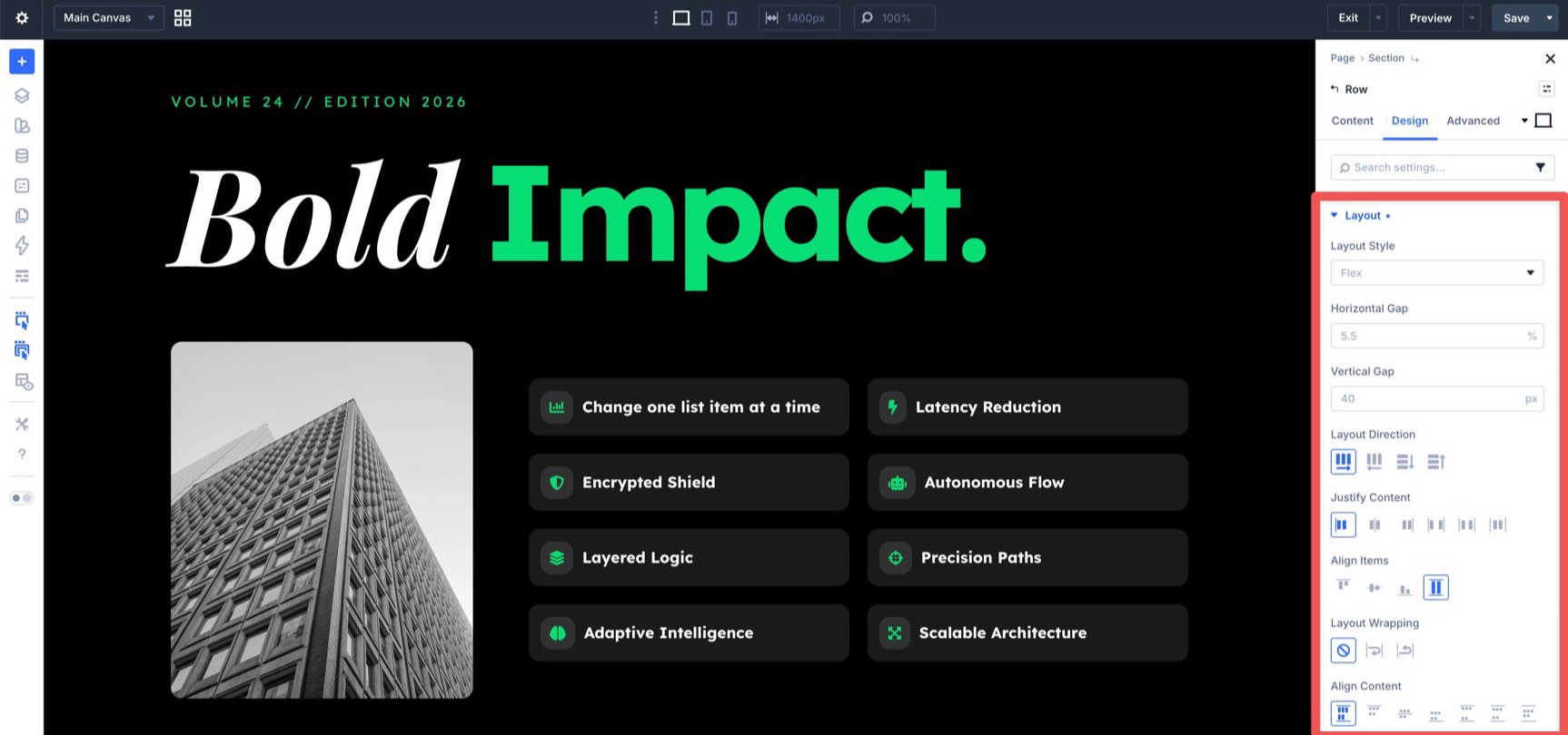 using flexbox in Divi 5