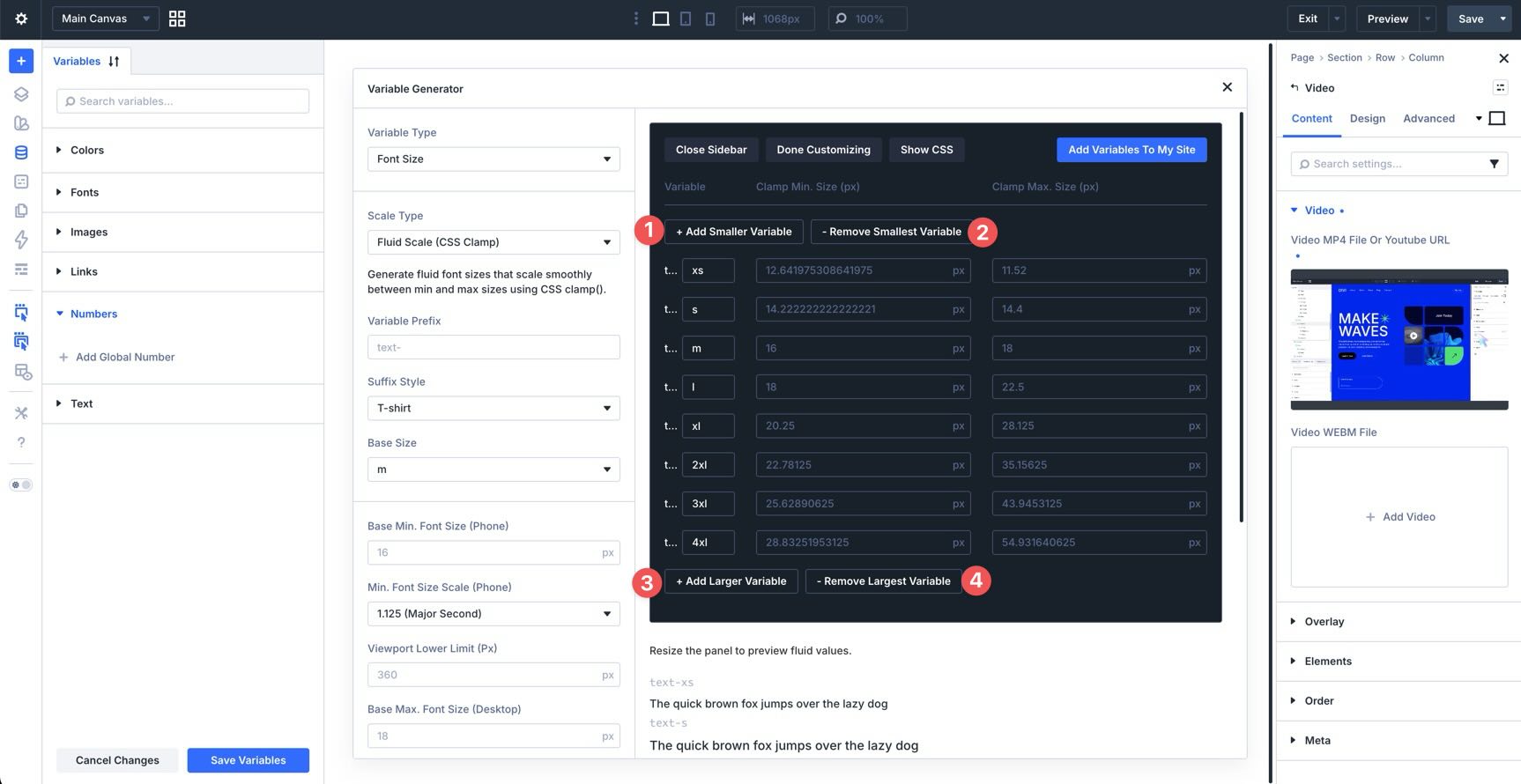 Fine-tune variables in Divi 5
