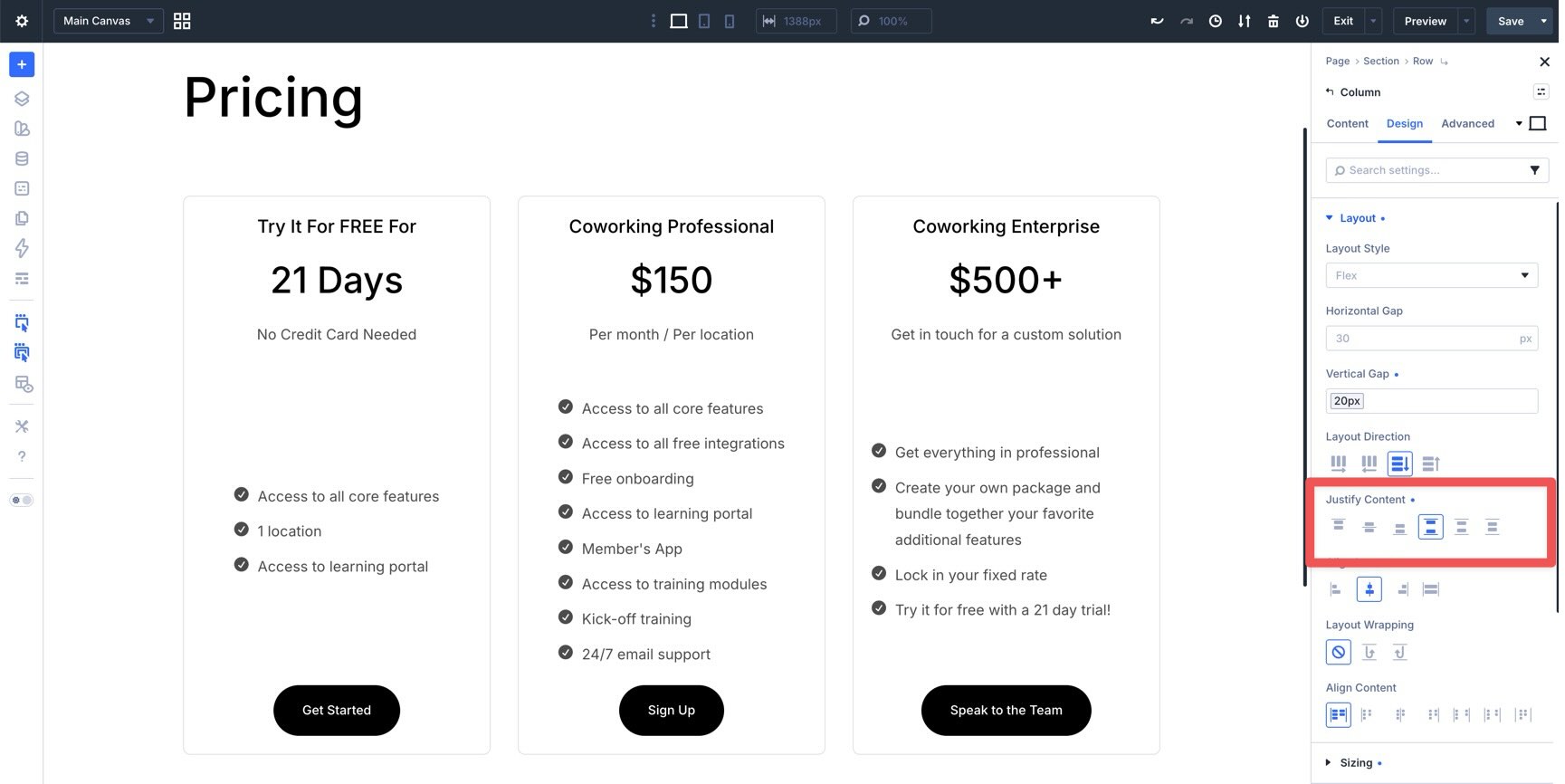 Use Justify Content Space Between in Divi 5
