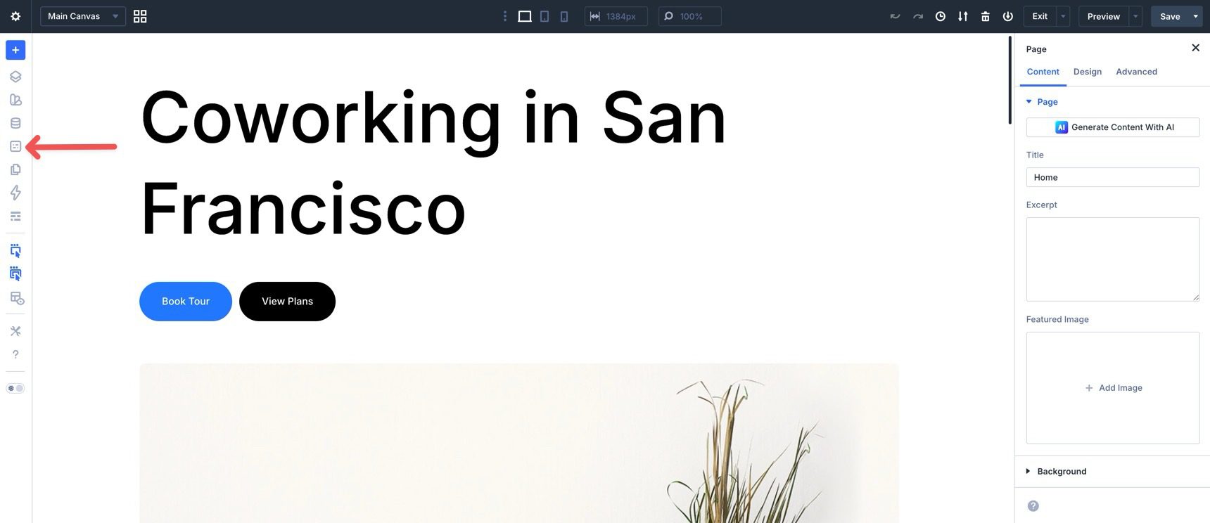 Preset Manager icon in the Divi 5 Builder Bar