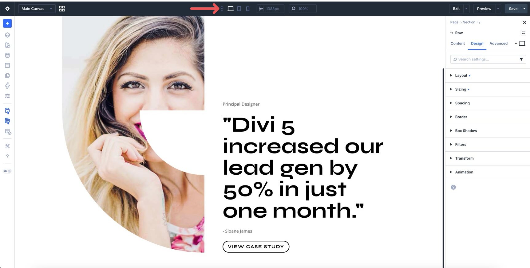 responsive editing tools