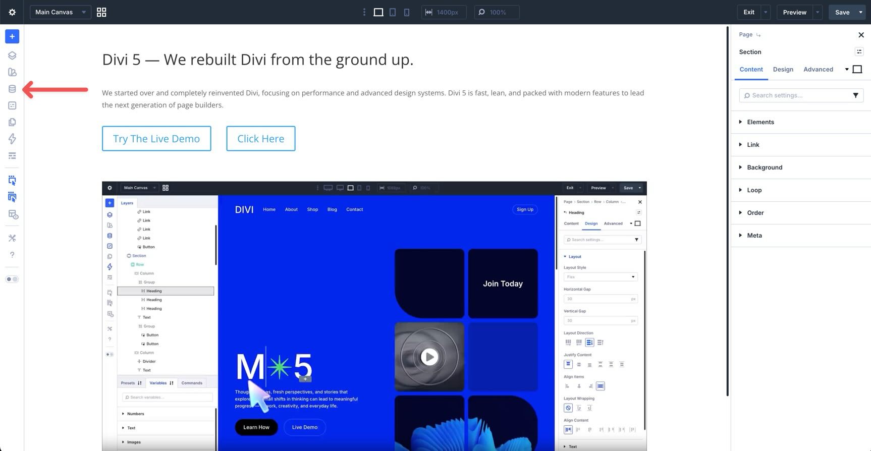 Variable Manager in Divi 5
