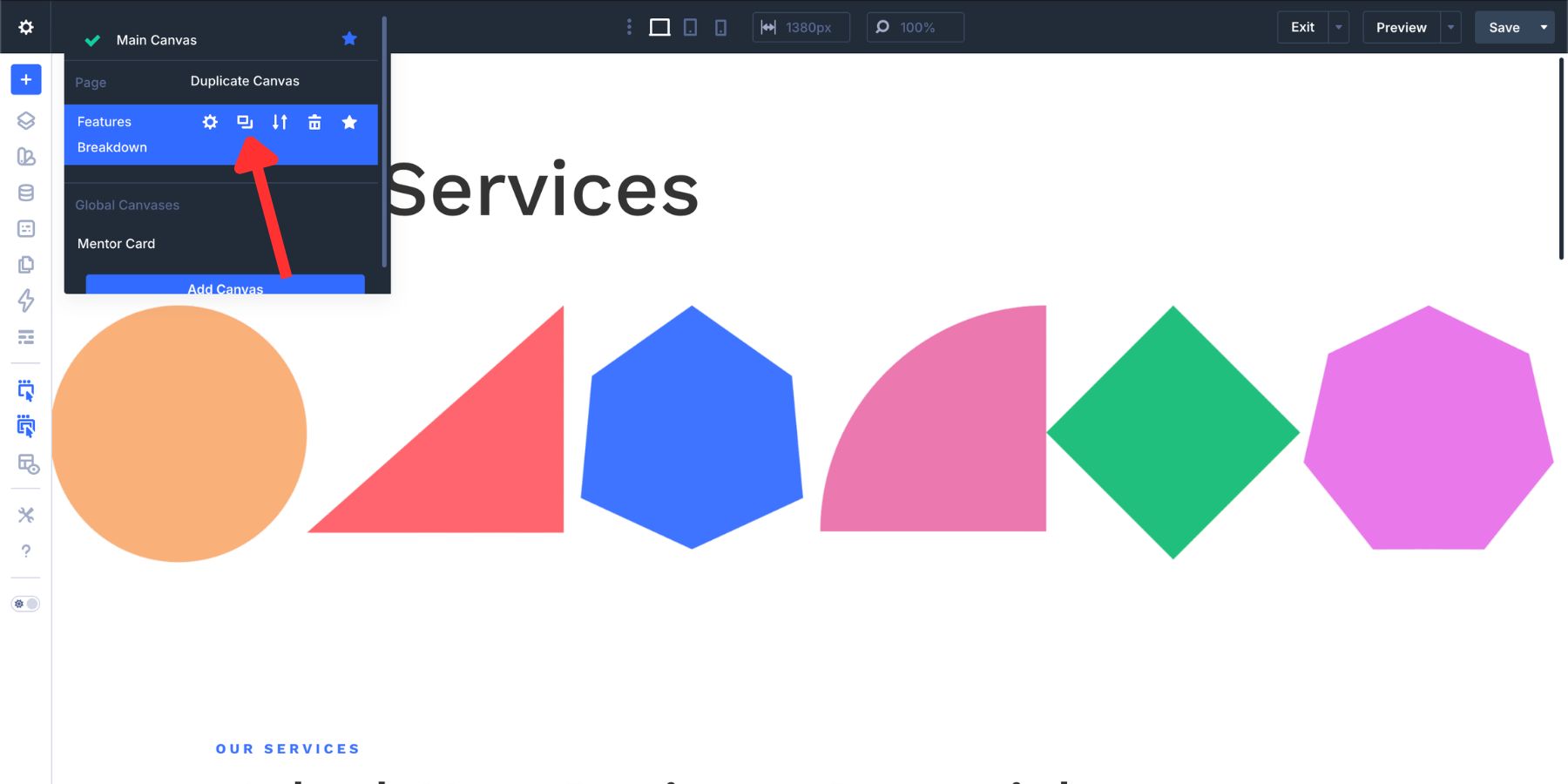 Duplicate a Canvas in Divi 5