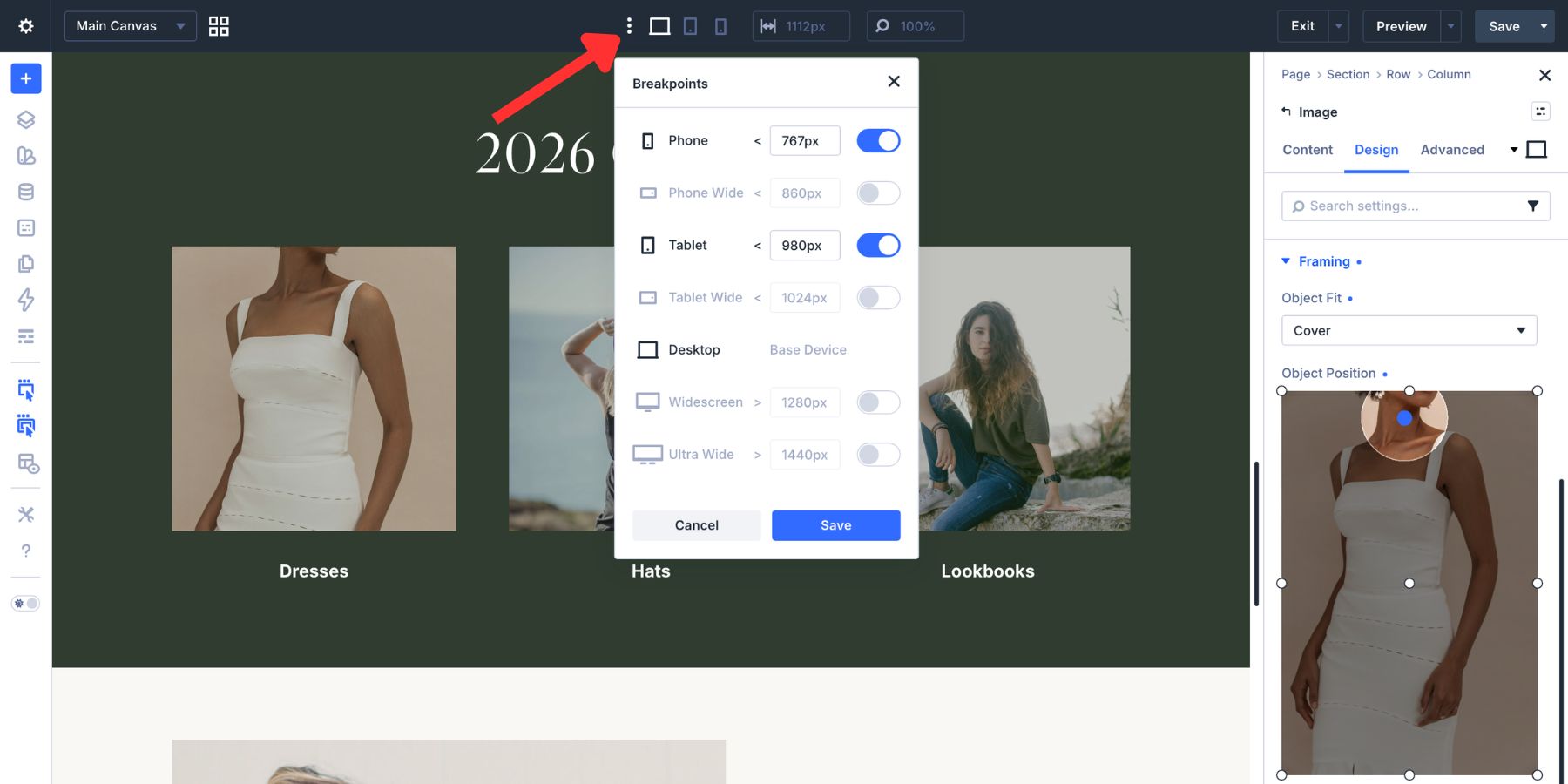 Customizable responsive breakpoints in Divi 5