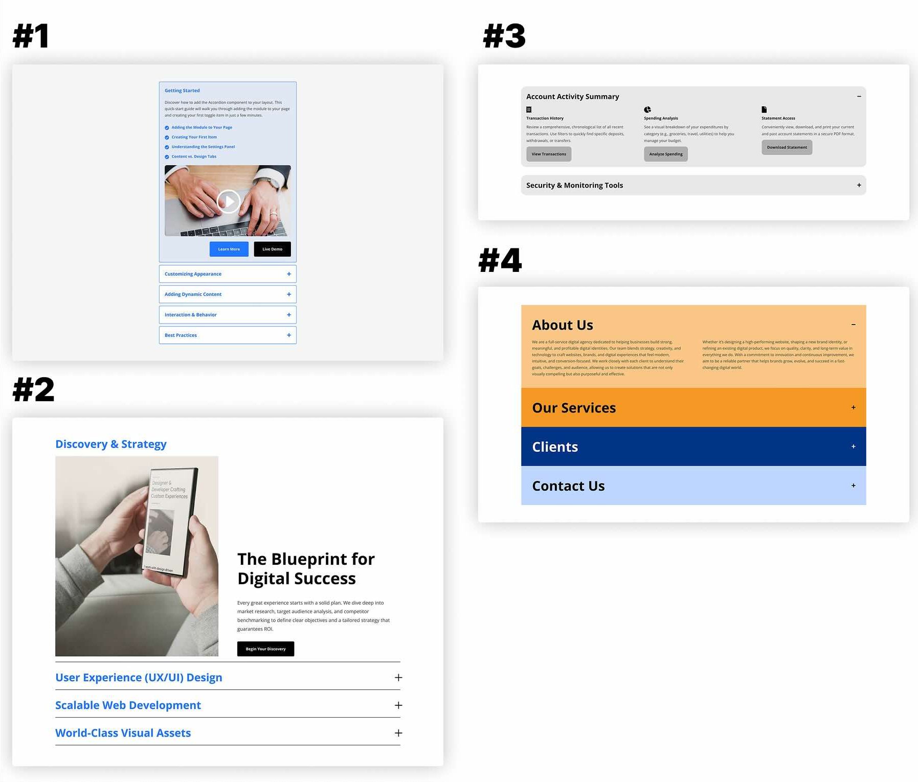 accordtions and toggles for Divi 5
