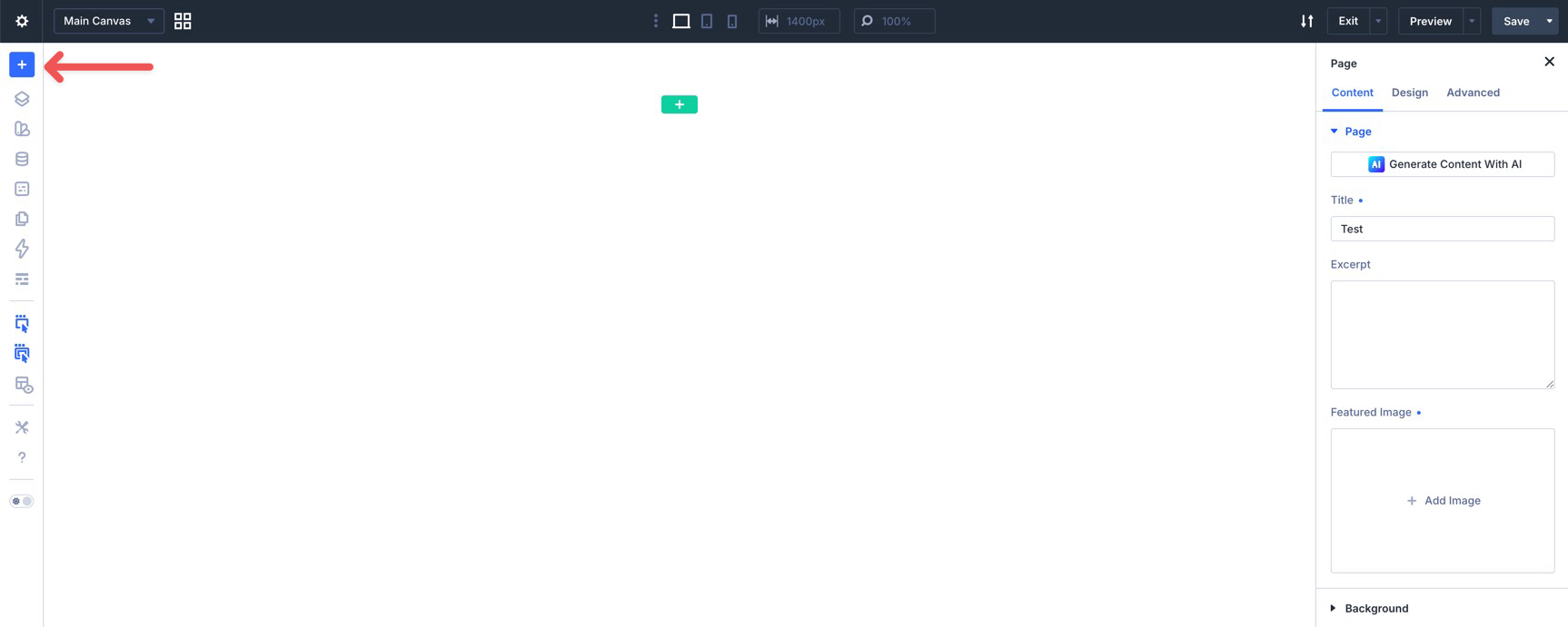 Add a new layout in the Divi 5 Visual Builder