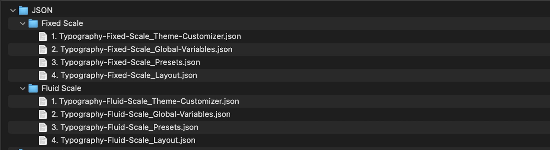 all JSON files