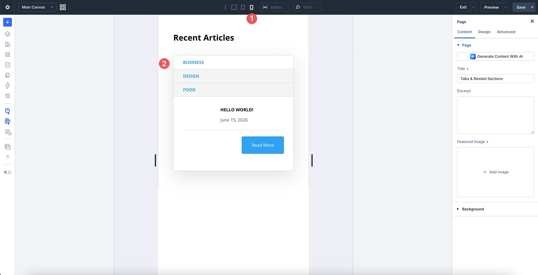 check layout on mobile