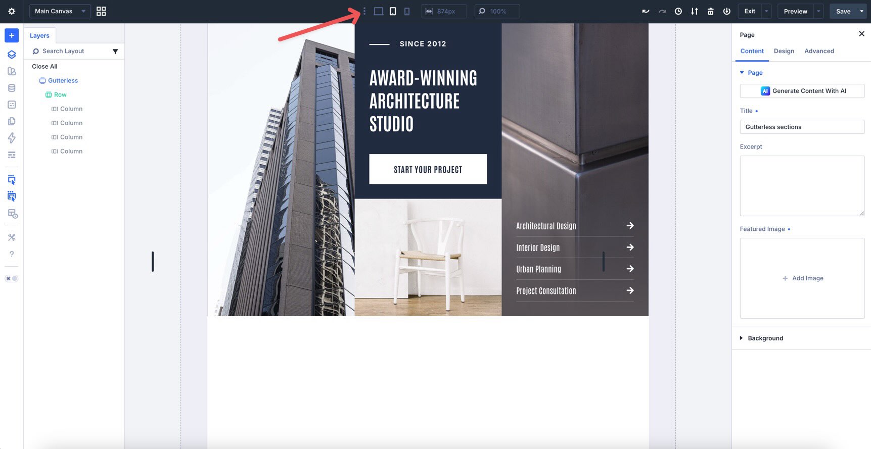 check layout on mobile