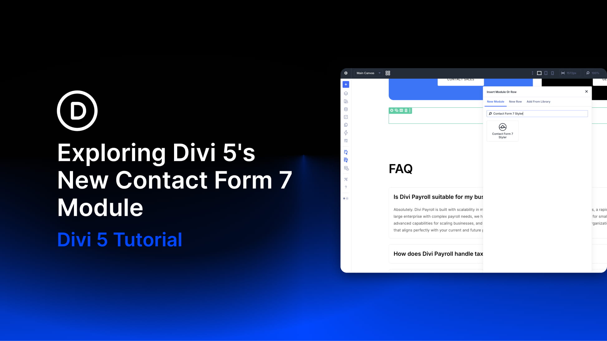 Exploring Divi 5’s New Contact Form 7 Module