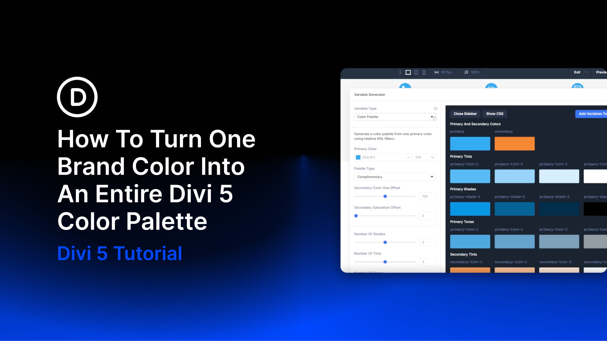 How To Turn One Brand Color Into An Entire Divi 5 Color Palette