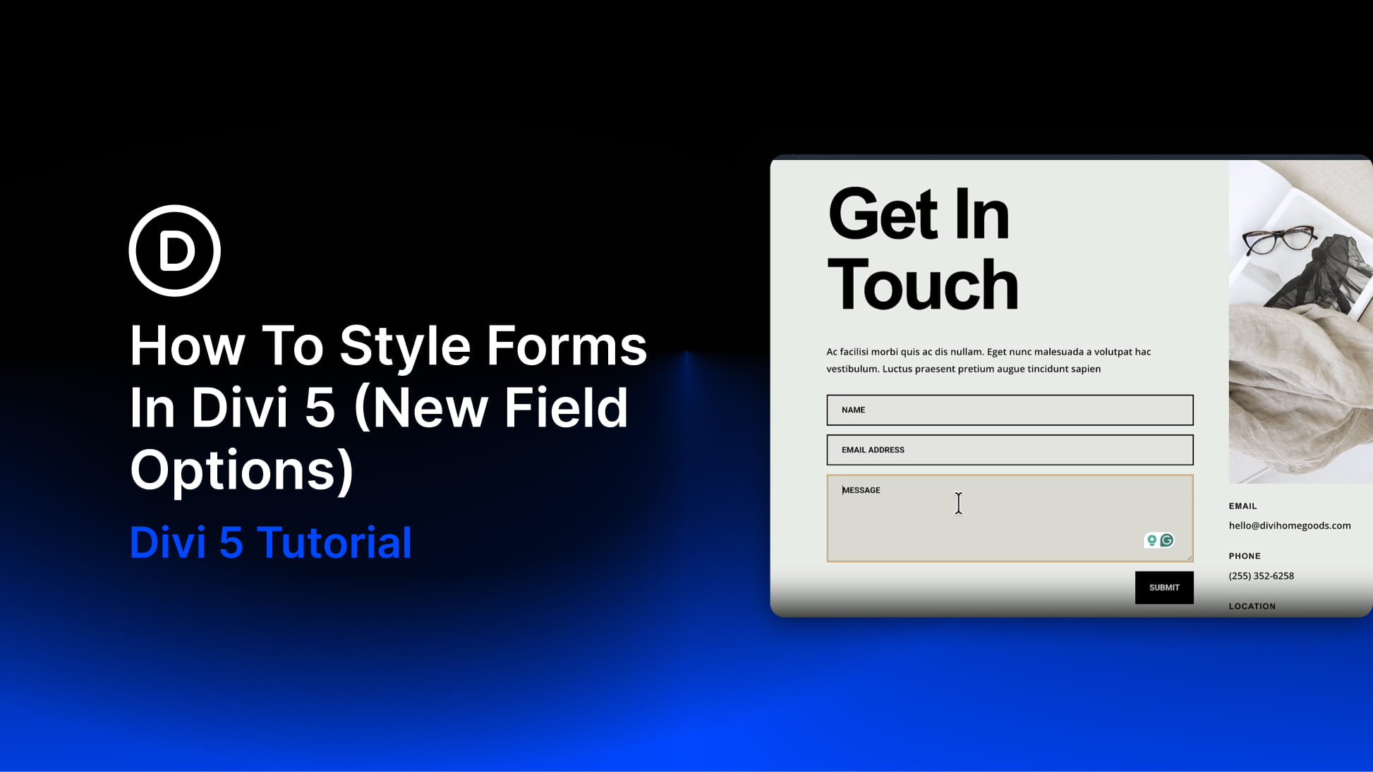 How To Style Forms In Divi 5 (New Field Options)