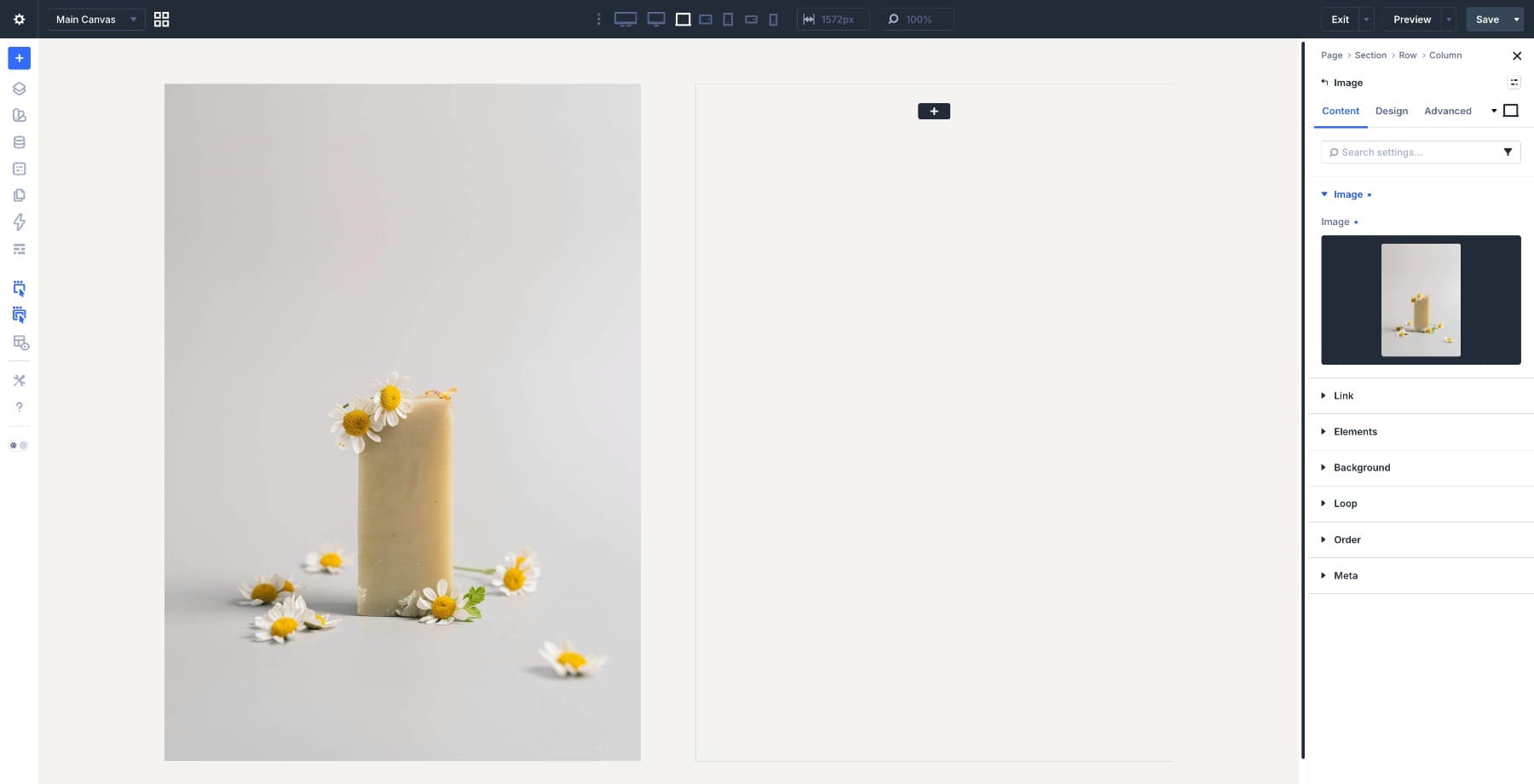 Product image used for the Subject Reveal hover effect
