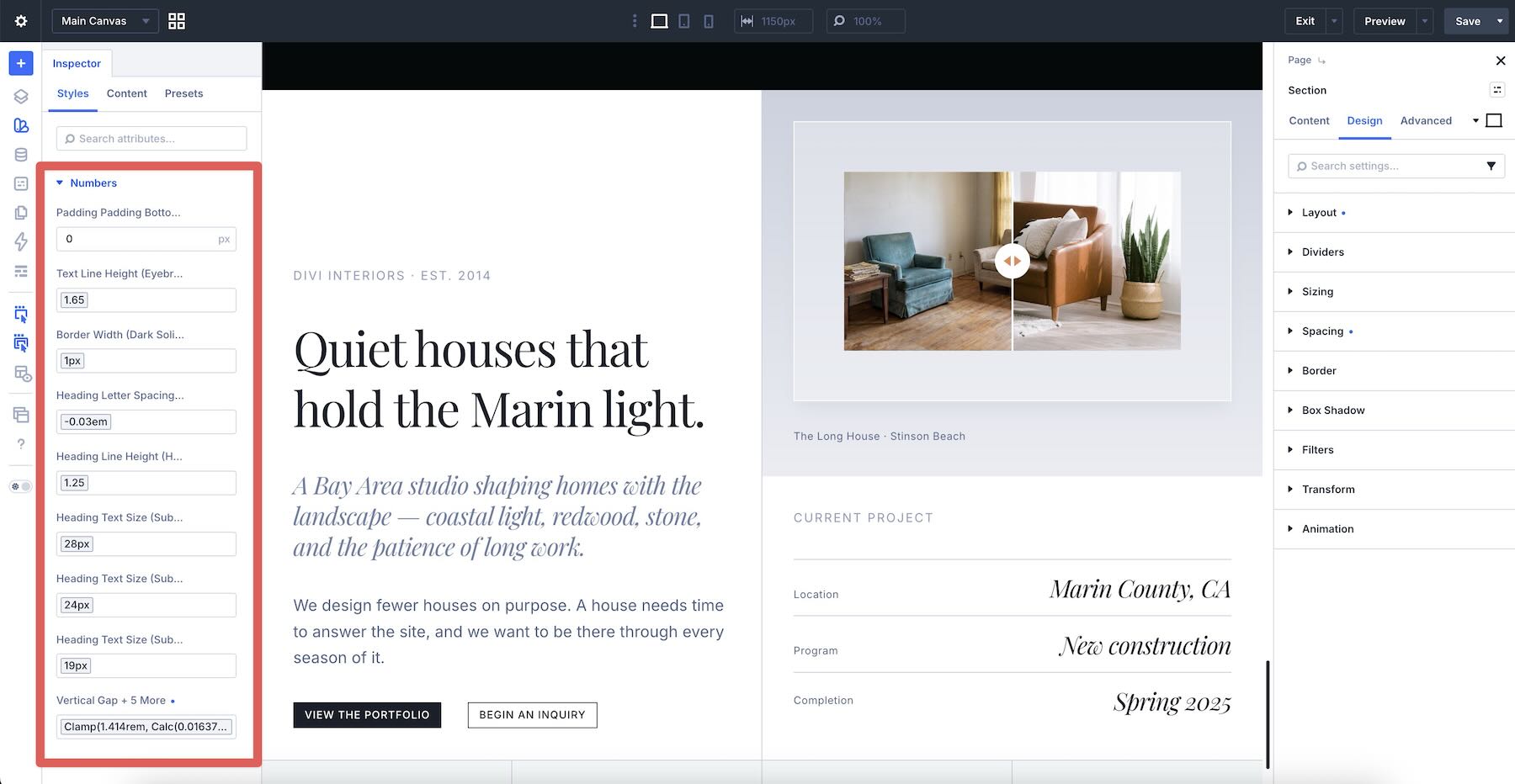 review typography in context