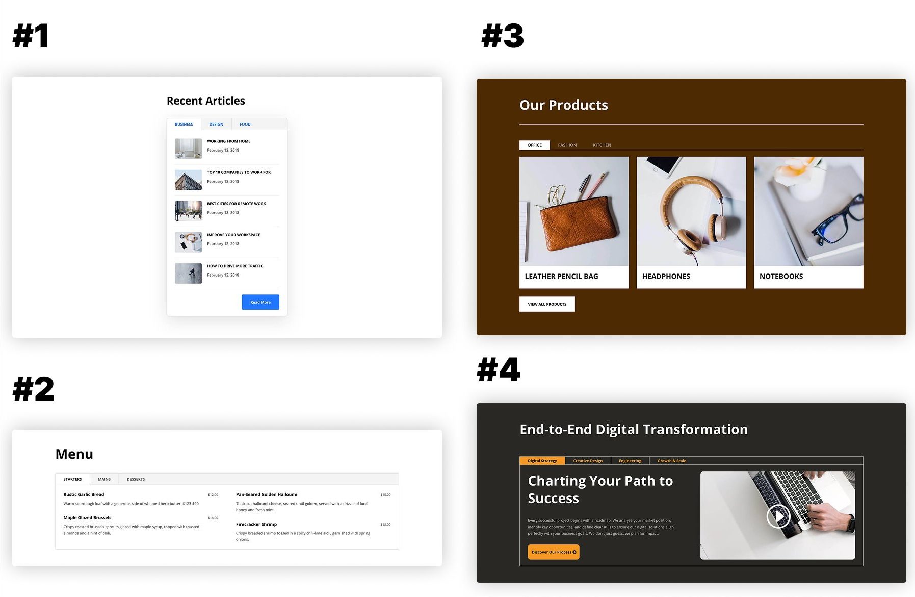 tabs and nested elements for Divi 5