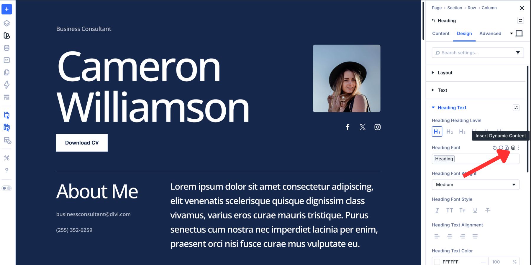 Selecting a Font Variable from a typography field in Divi 5