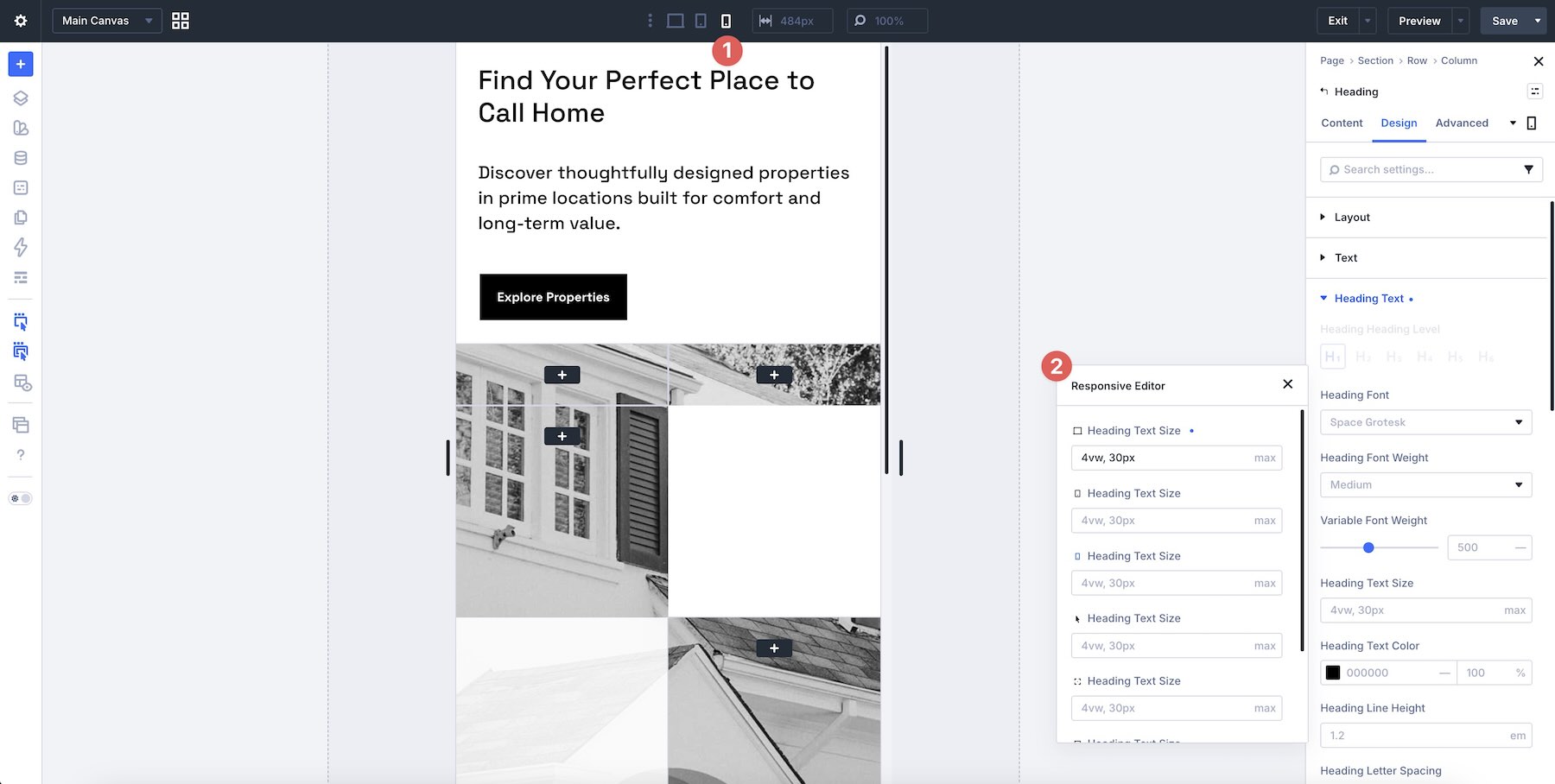 Divi 5 responsive tools