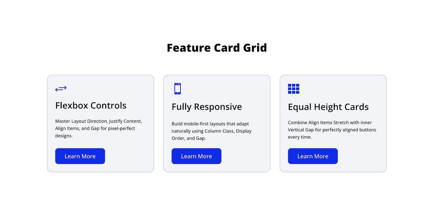 Flexbox Gap example 2