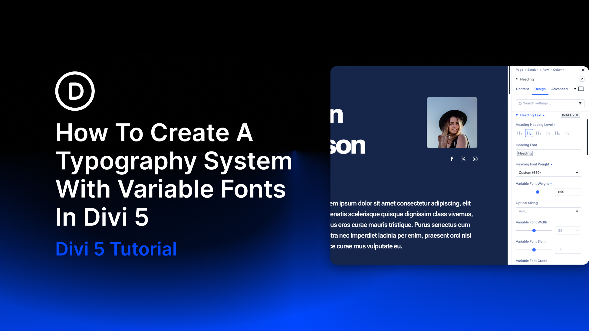 How To Create A Typography System With Variable Fonts In Divi 5