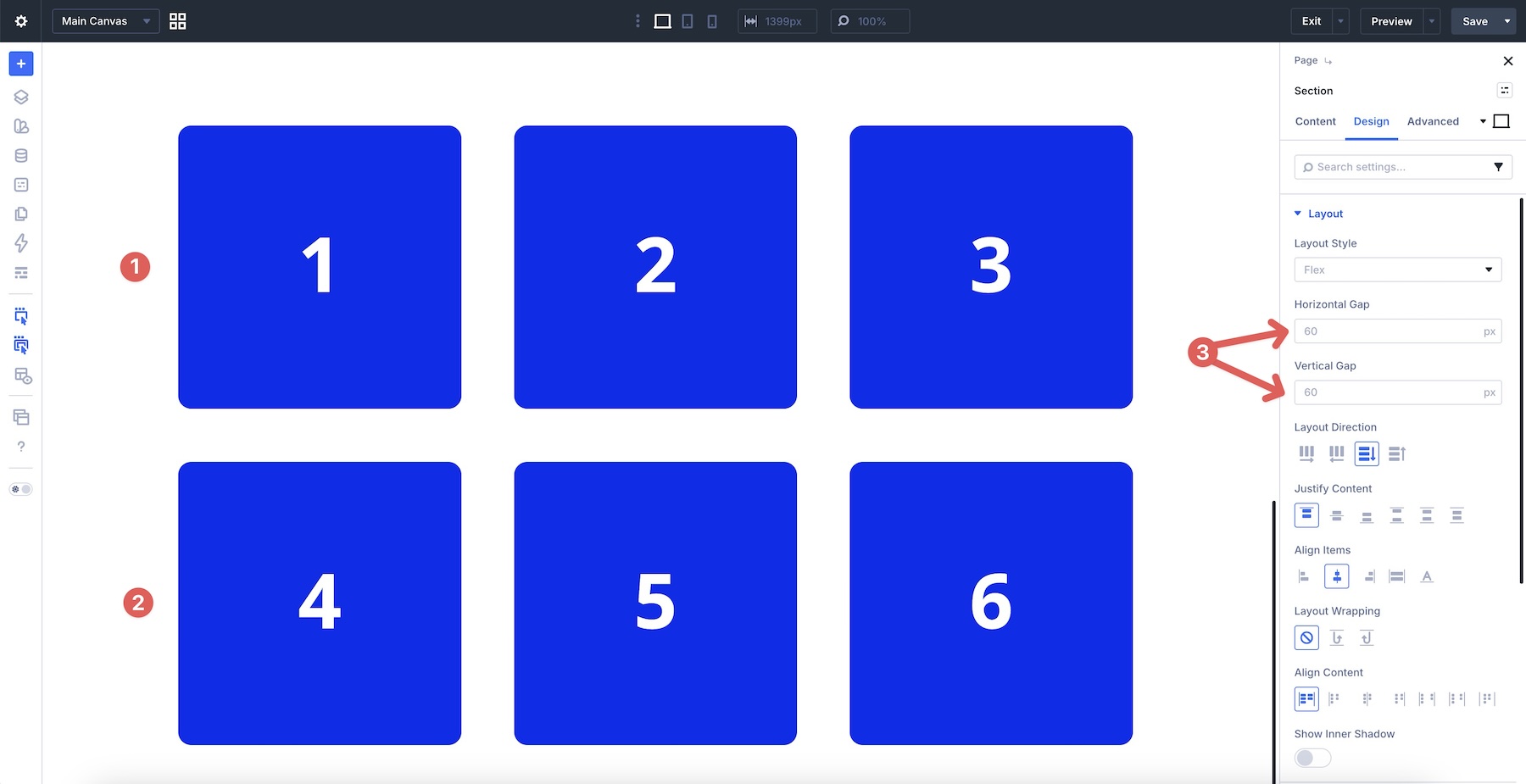 default section gaps in Divi 5