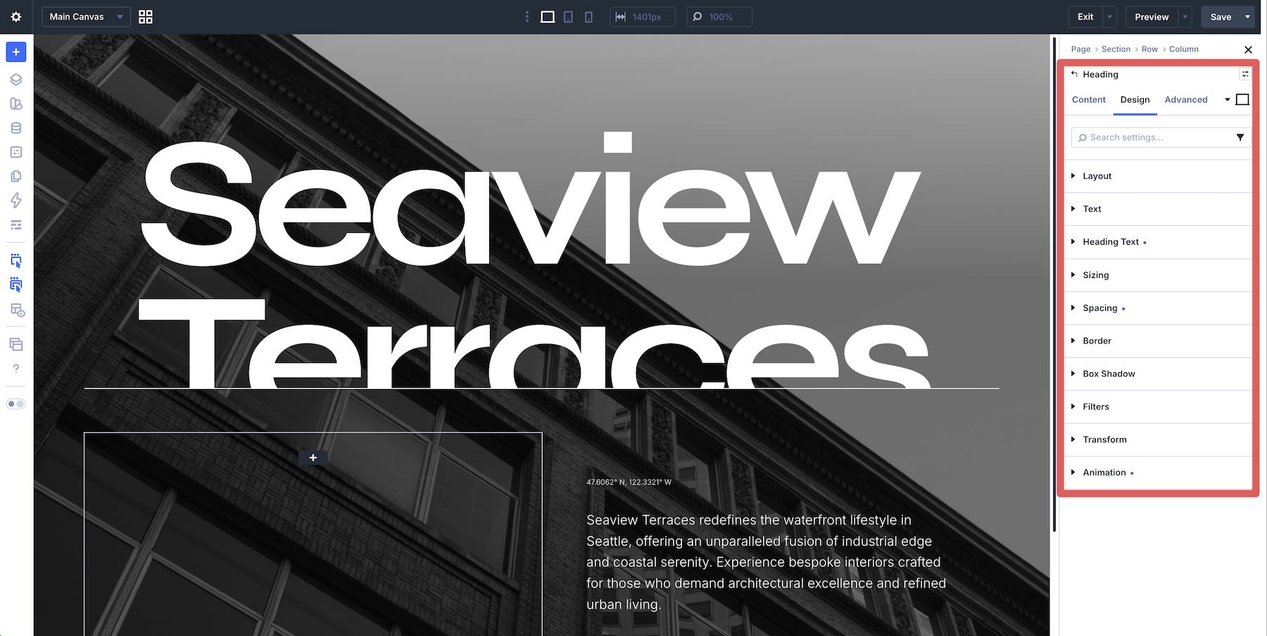 making design changes in Divi 5