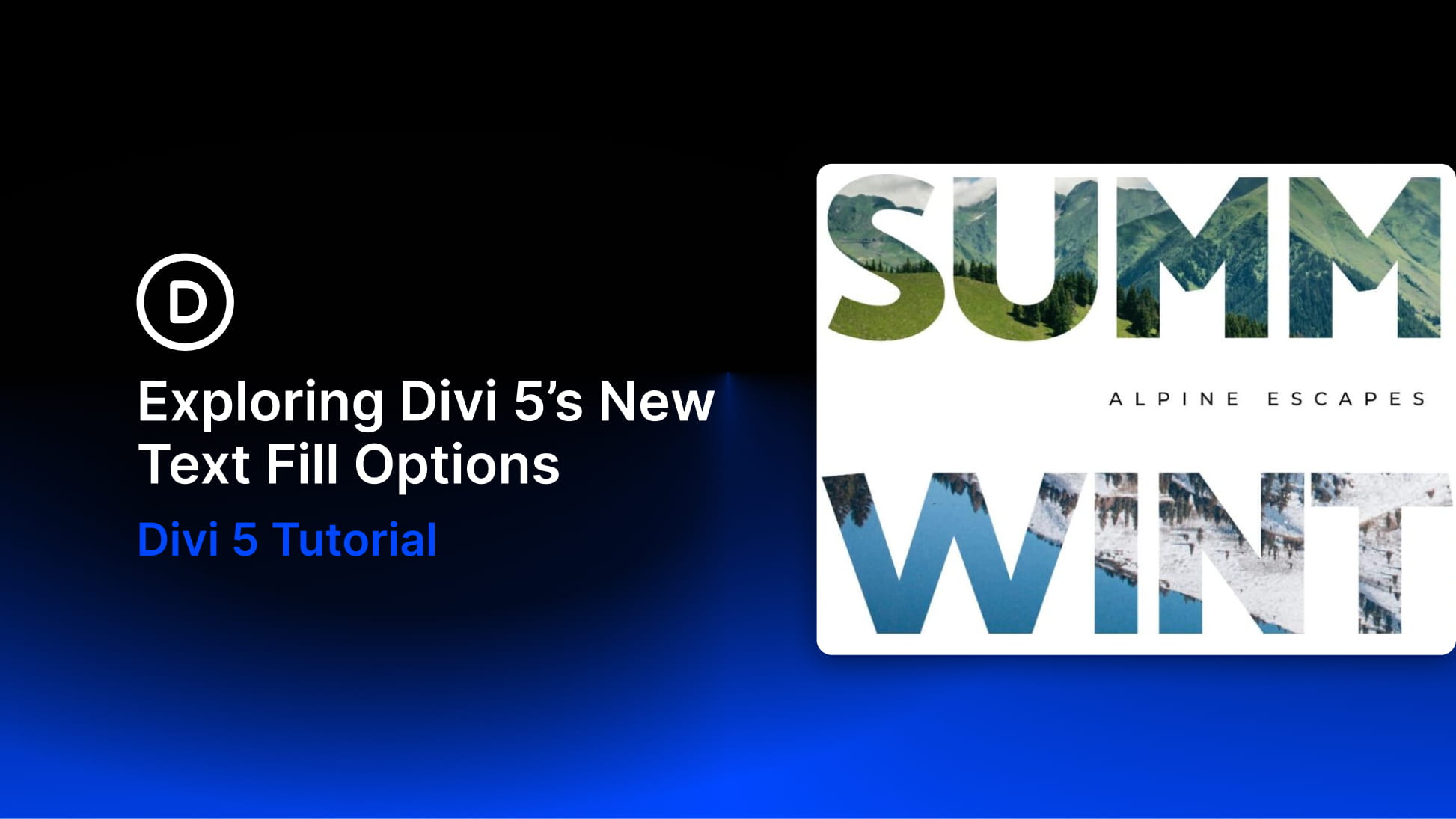 Exploring Divi 5’s New Text Fill Options (Create Text Gradients & Image Masks)