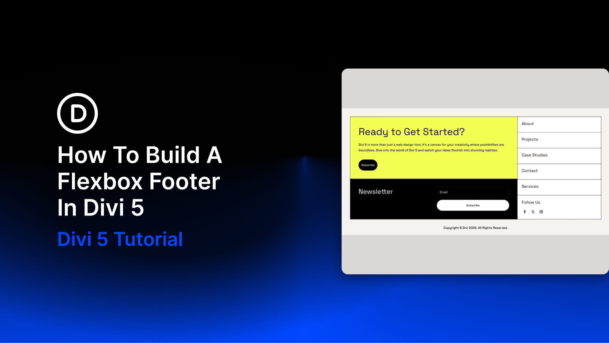 How To Build A Flexbox Footer In Divi 5