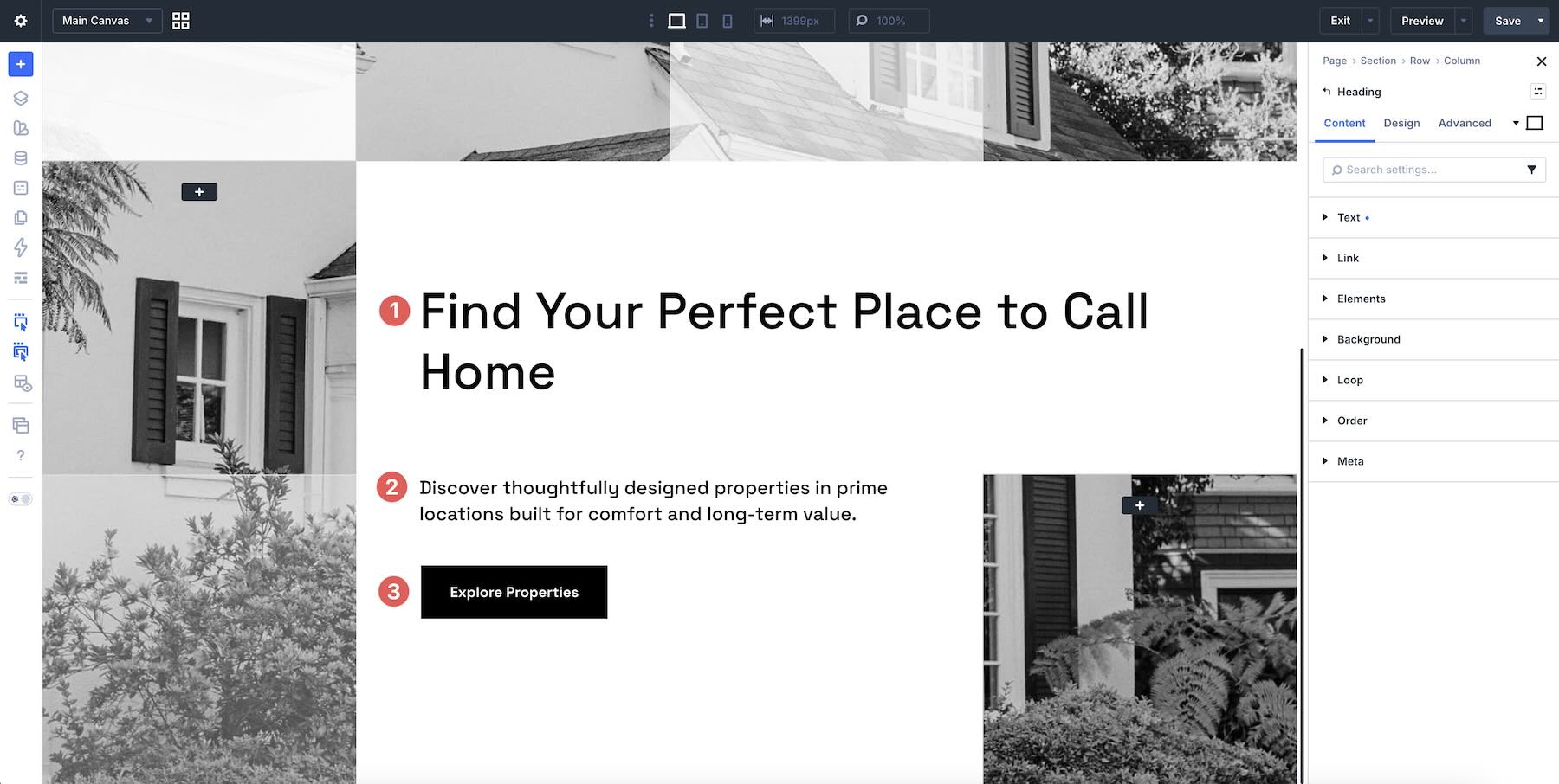 swap the content in a premade layout