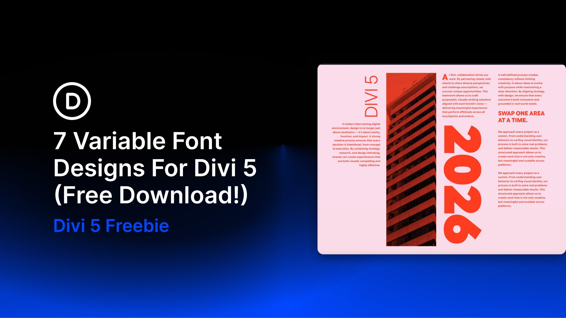 7 Variable Font Designs For Divi 5 (Free Download!)
