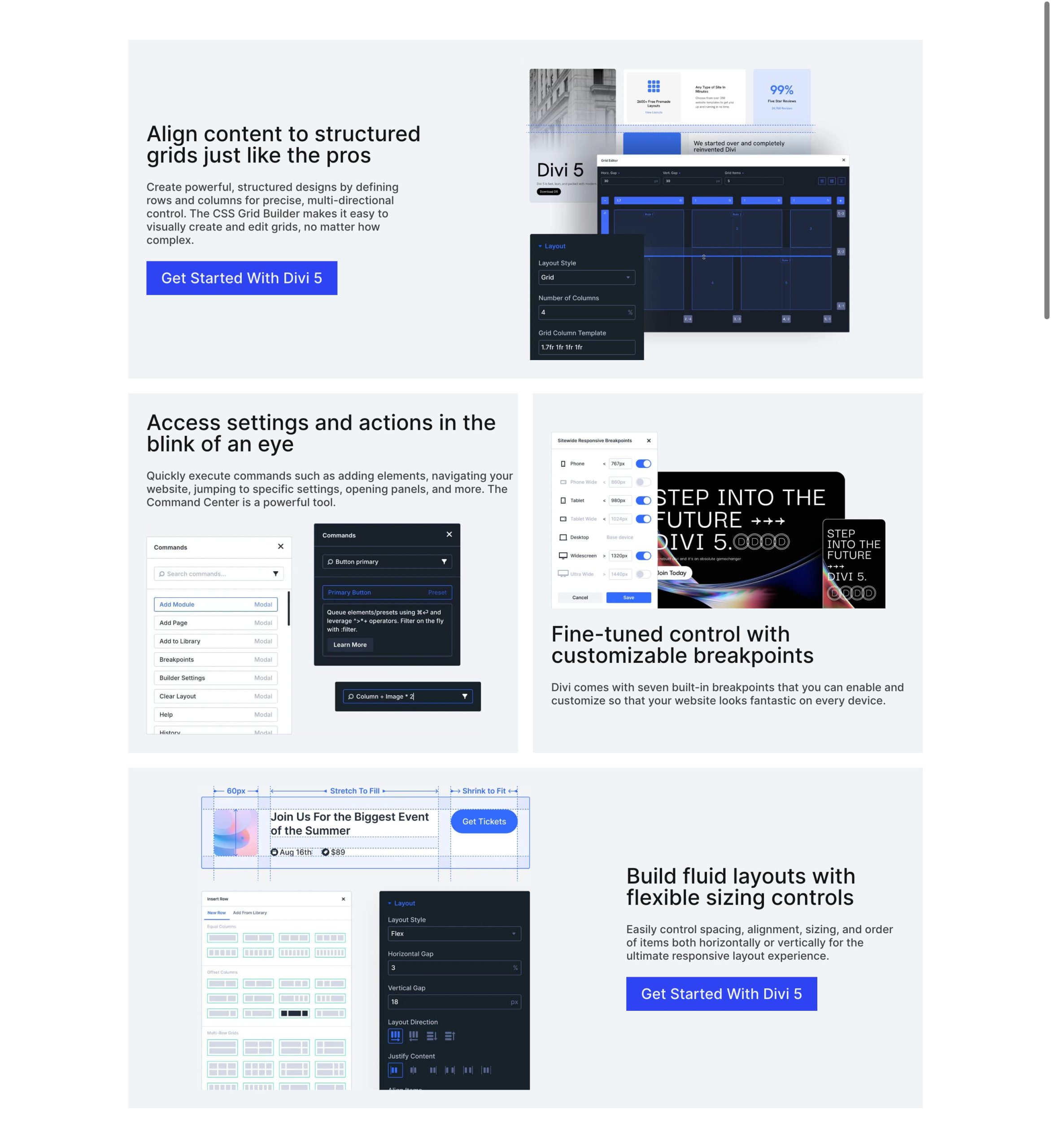 Finished Z-Pattern Split layout in Divi 5