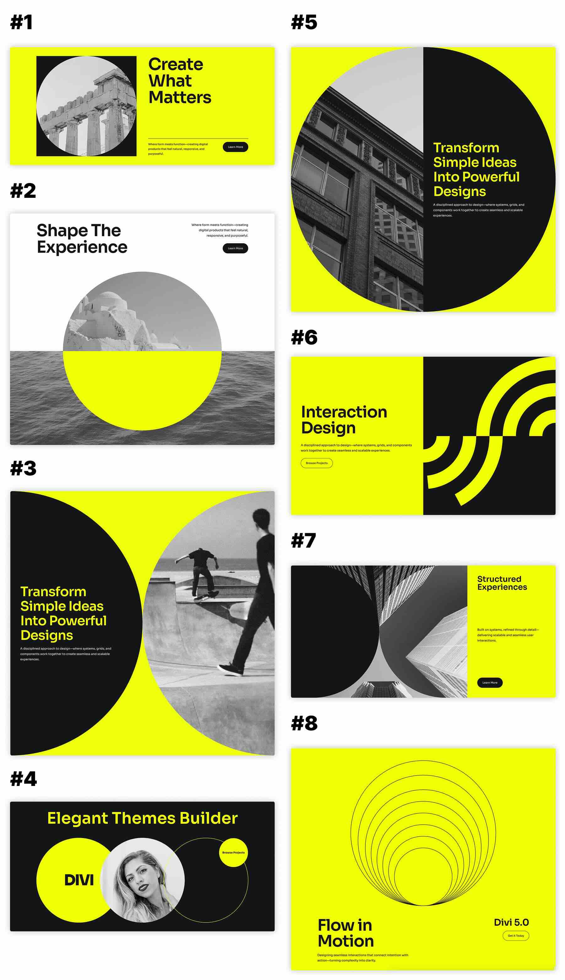 Circular Element Designs For Divi 5